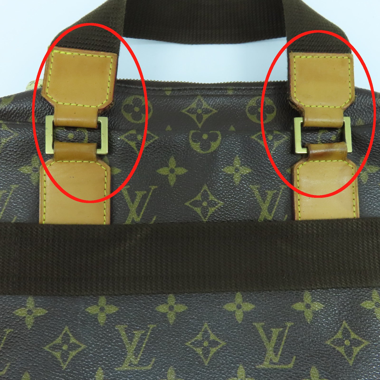 LOUIS VUITTON Monogram Sac Bosphore金扣手挽肩背兩用袋啡色