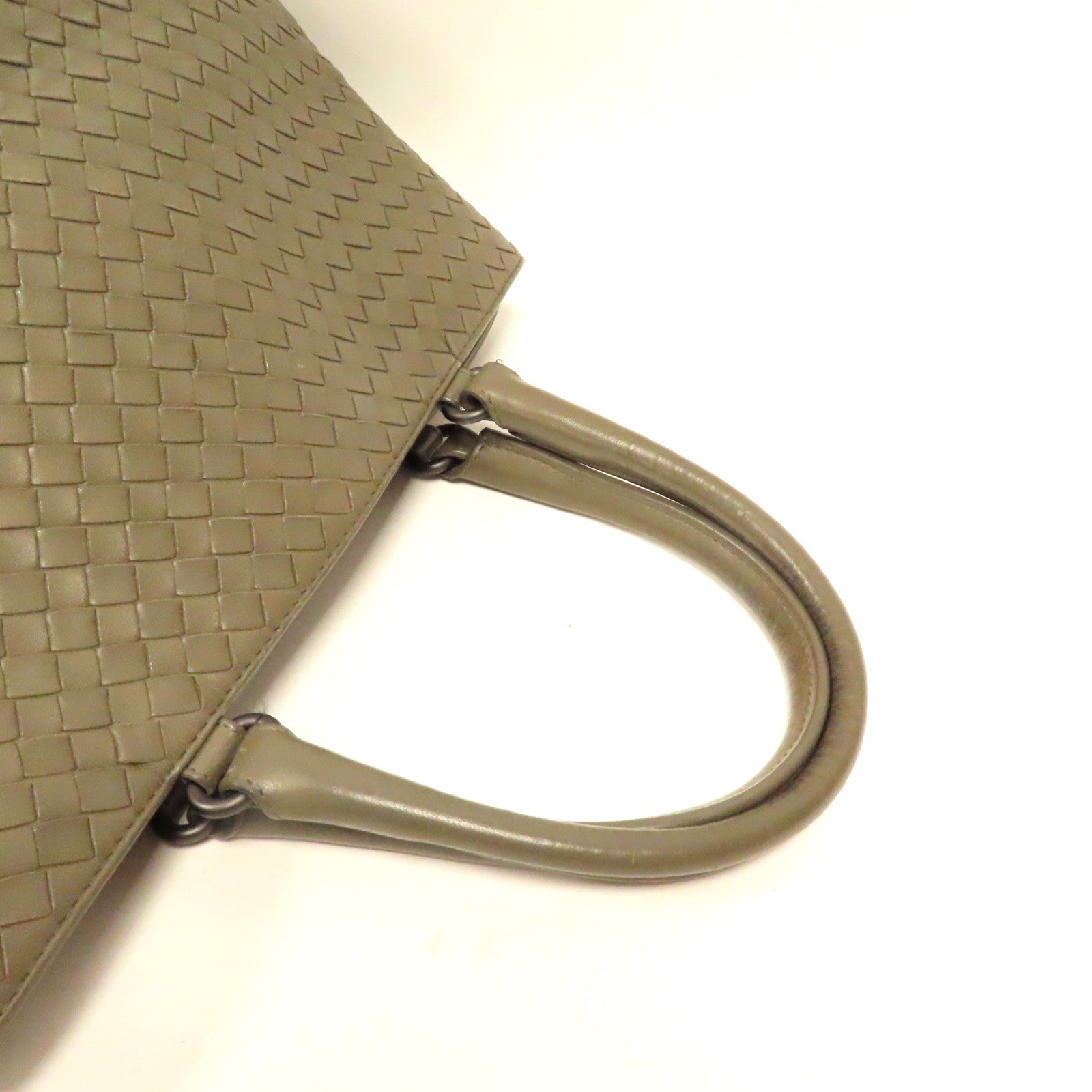 BOTTEGA VENETA 織紋羊皮皮革Shoulder Bag肩背袋綠色