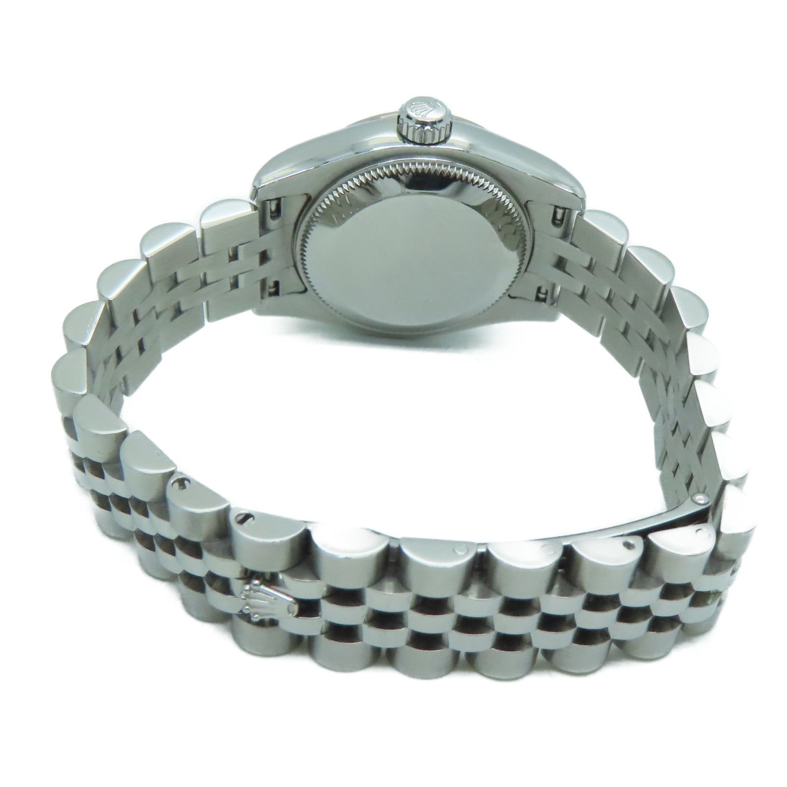 ROLEX Stainless Steel Datejust 26mm Diamond Watch Automatic Movement Black