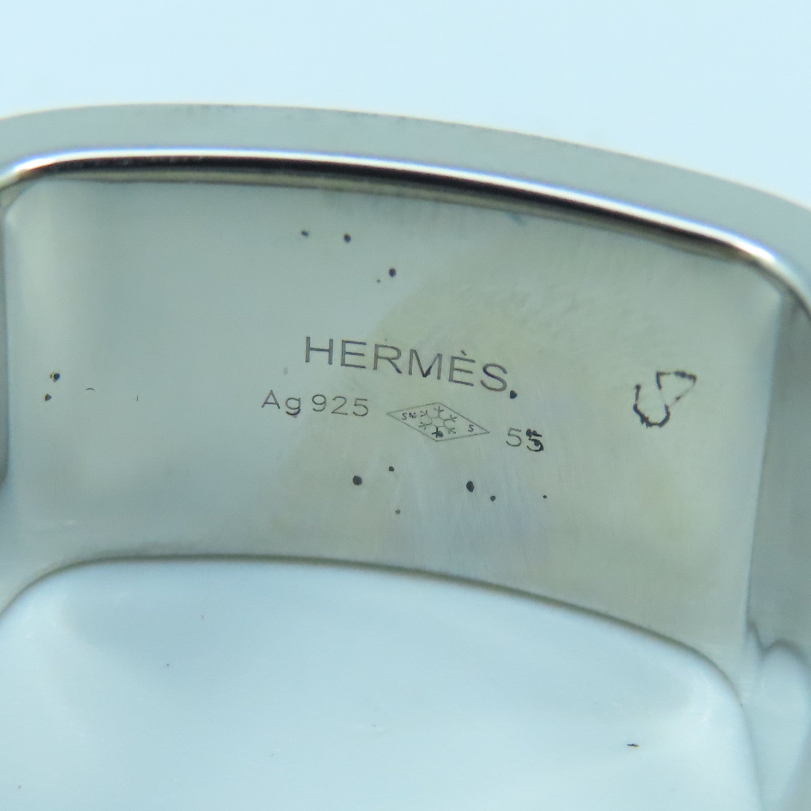 HERMES 【激減優惠】925純銀Silver Ring戒指銀色US#7