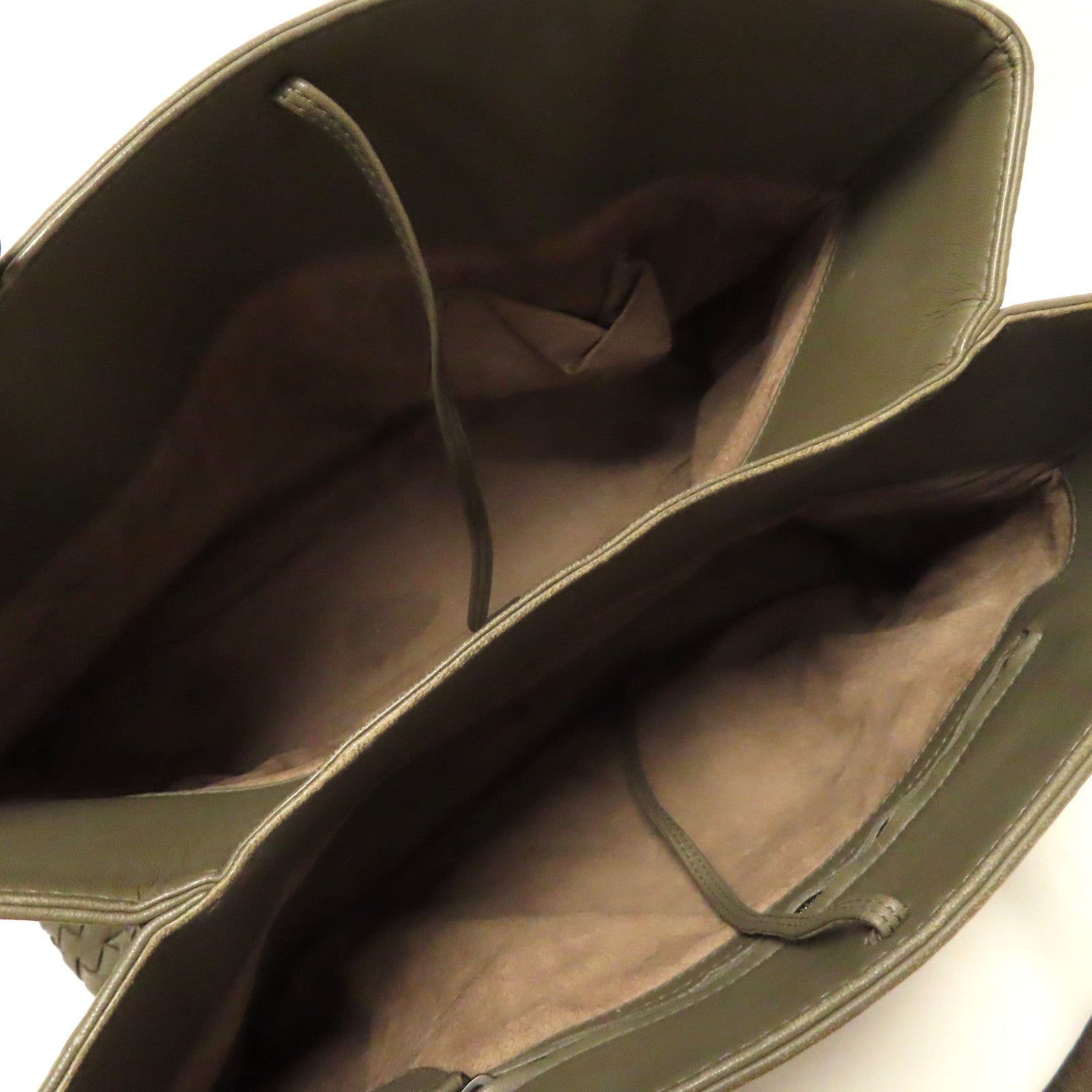 BOTTEGA VENETA 織紋羊皮皮革Shoulder Bag肩背袋綠色