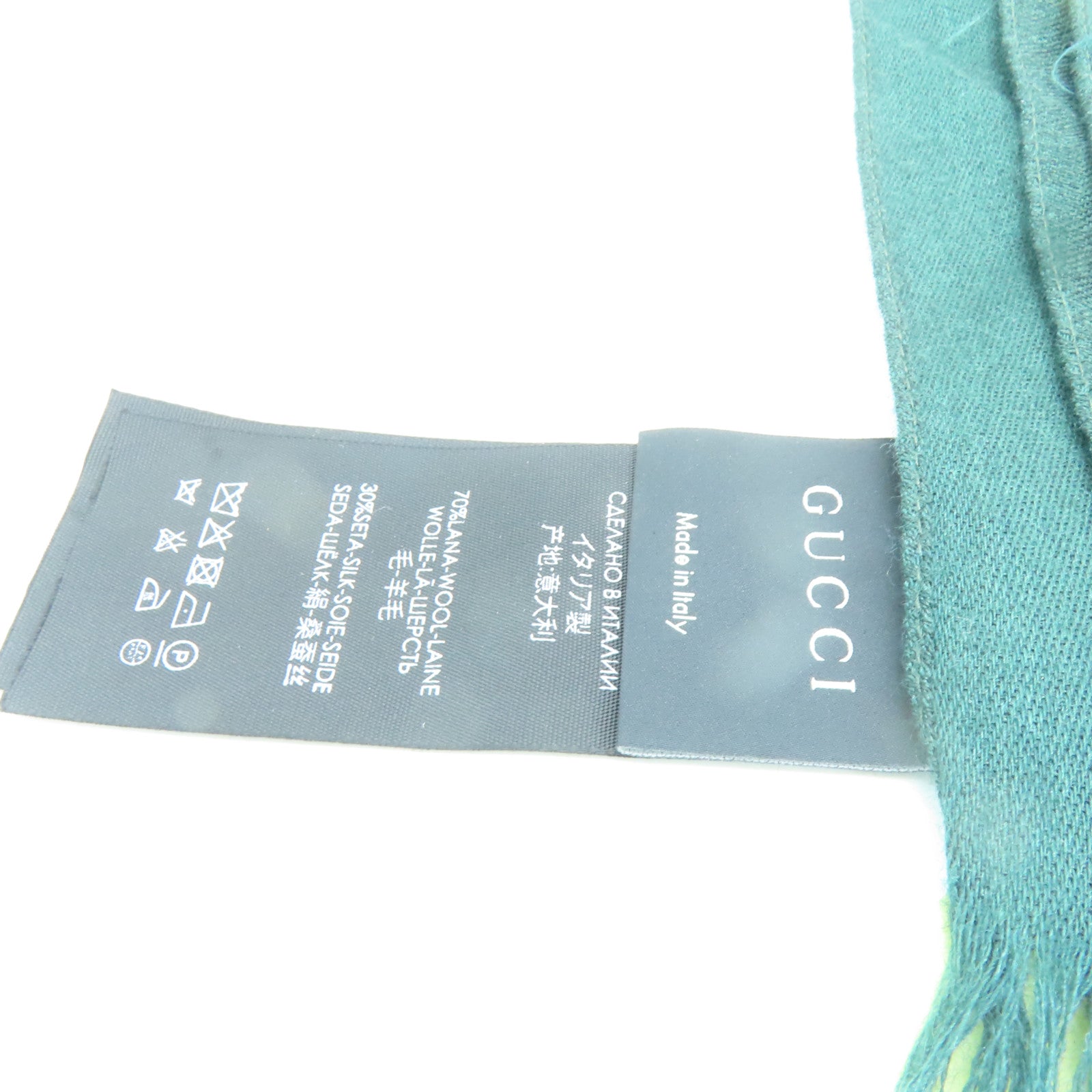 GUCCI 羊毛Scarf絲巾綠色