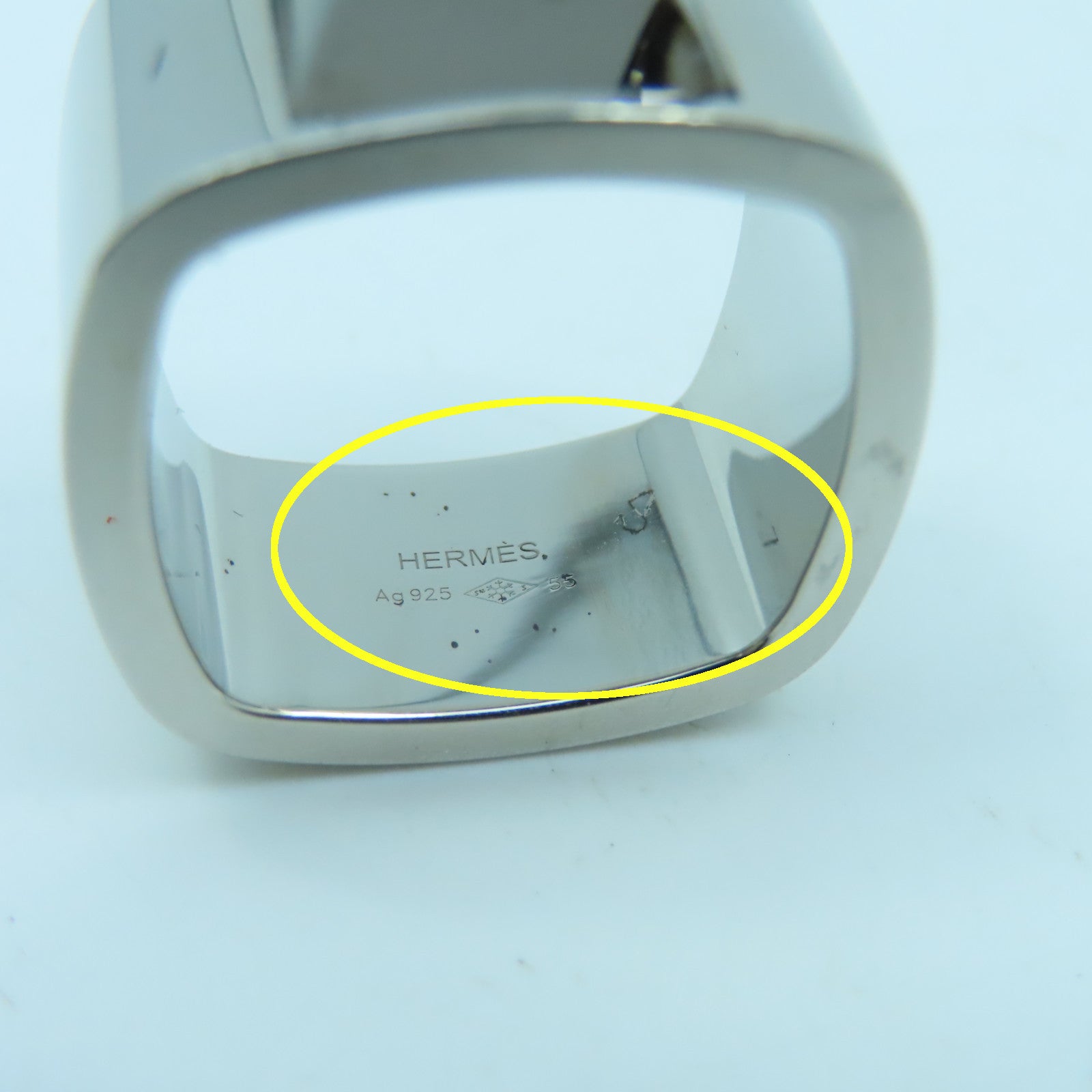 HERMES 【激減優惠】925純銀Silver Ring戒指銀色US#7