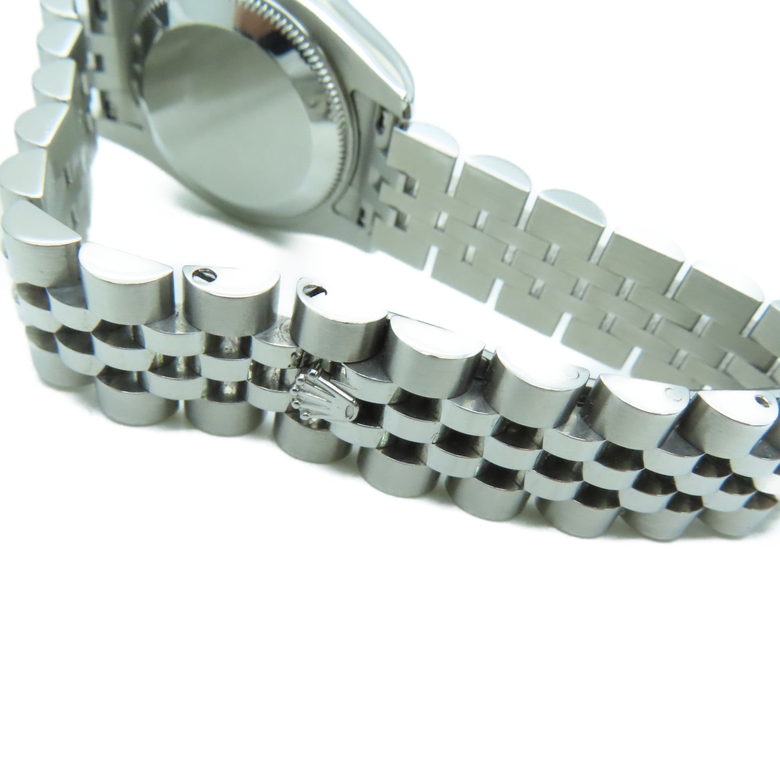 ROLEX Stainless Steel Datejust 26mm Diamond Watch Automatic Movement Black
