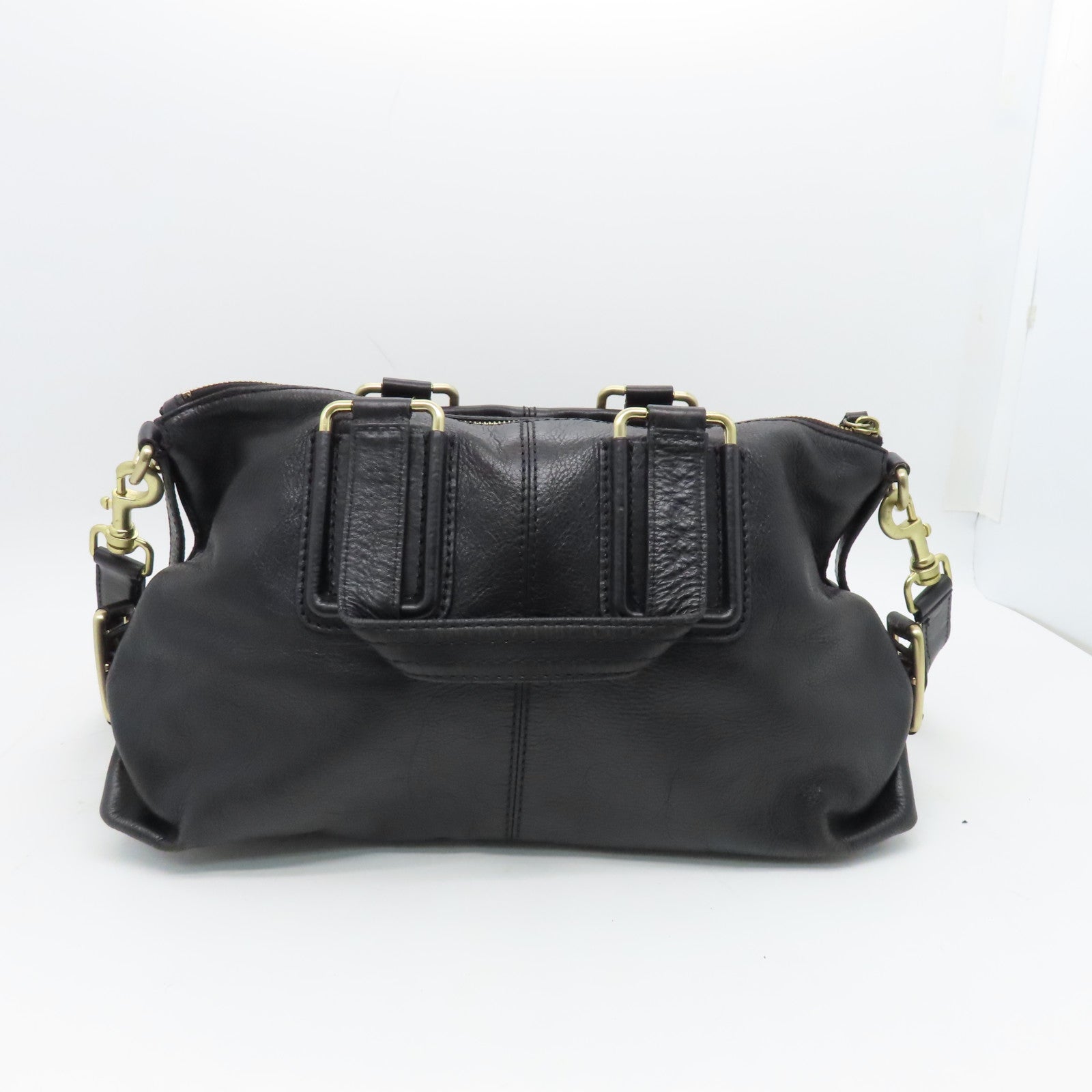 GIVENCHY Leather 2 Way Shoulder Bag Black