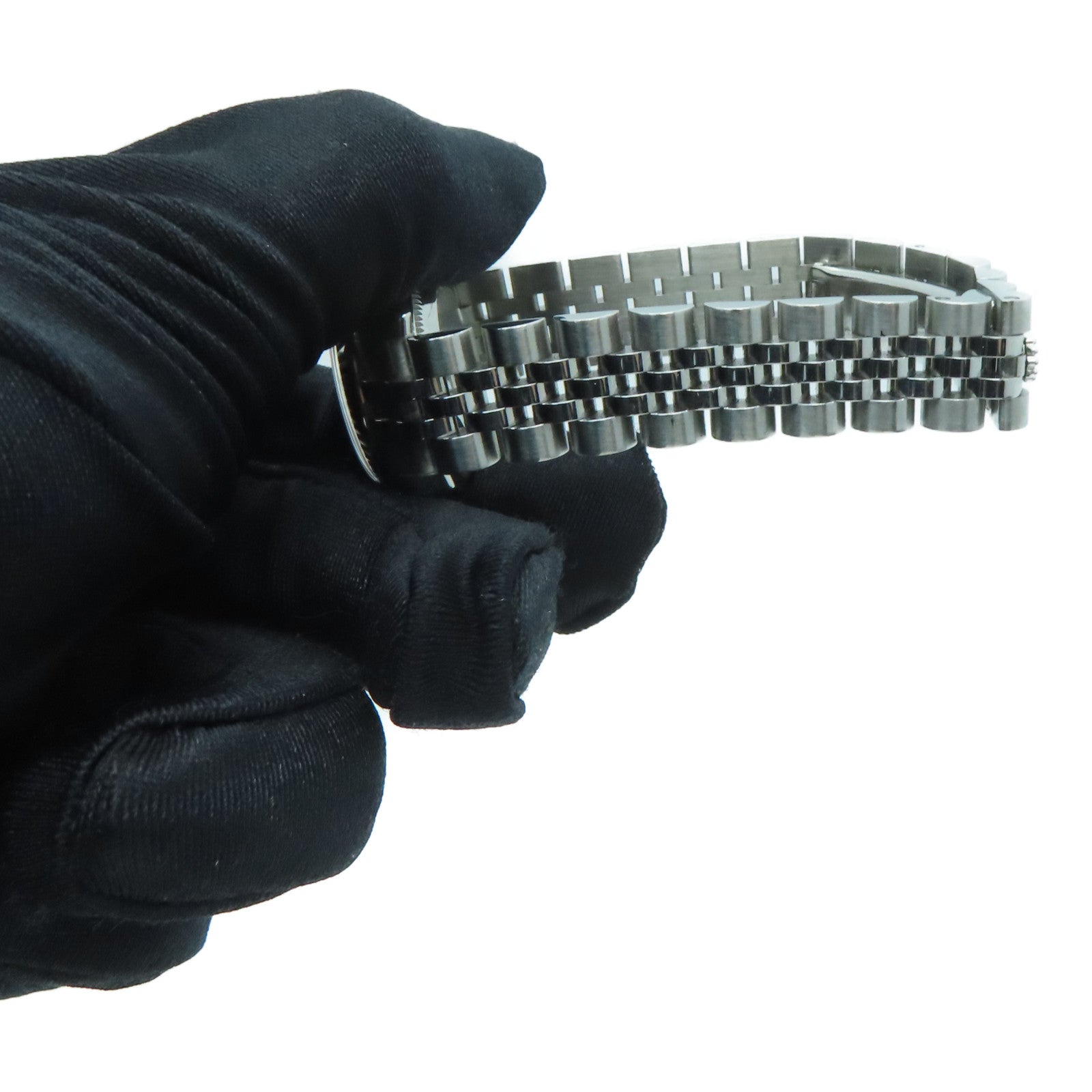 ROLEX Stainless Steel Datejust 26mm Diamond Watch Automatic Movement Black