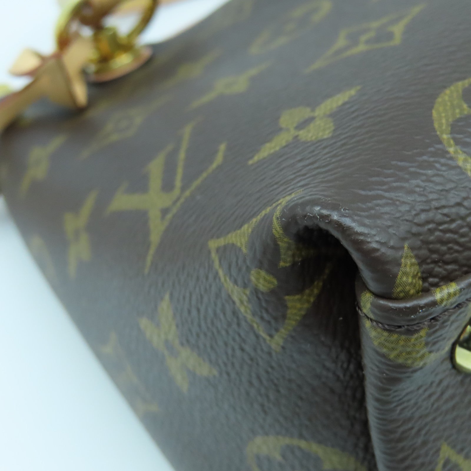 LOUIS VUITTON Monogram V Tote BB金扣手挽肩背兩用袋啡色/粉紅色