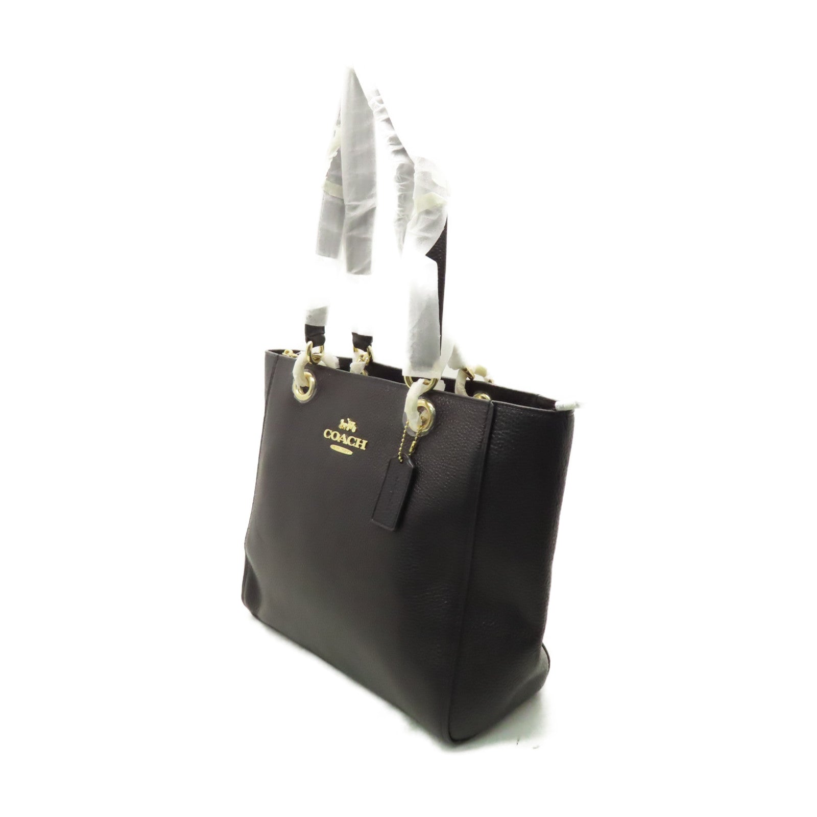 COACH 牛皮皮革Shoulder Bag肩背袋黑色