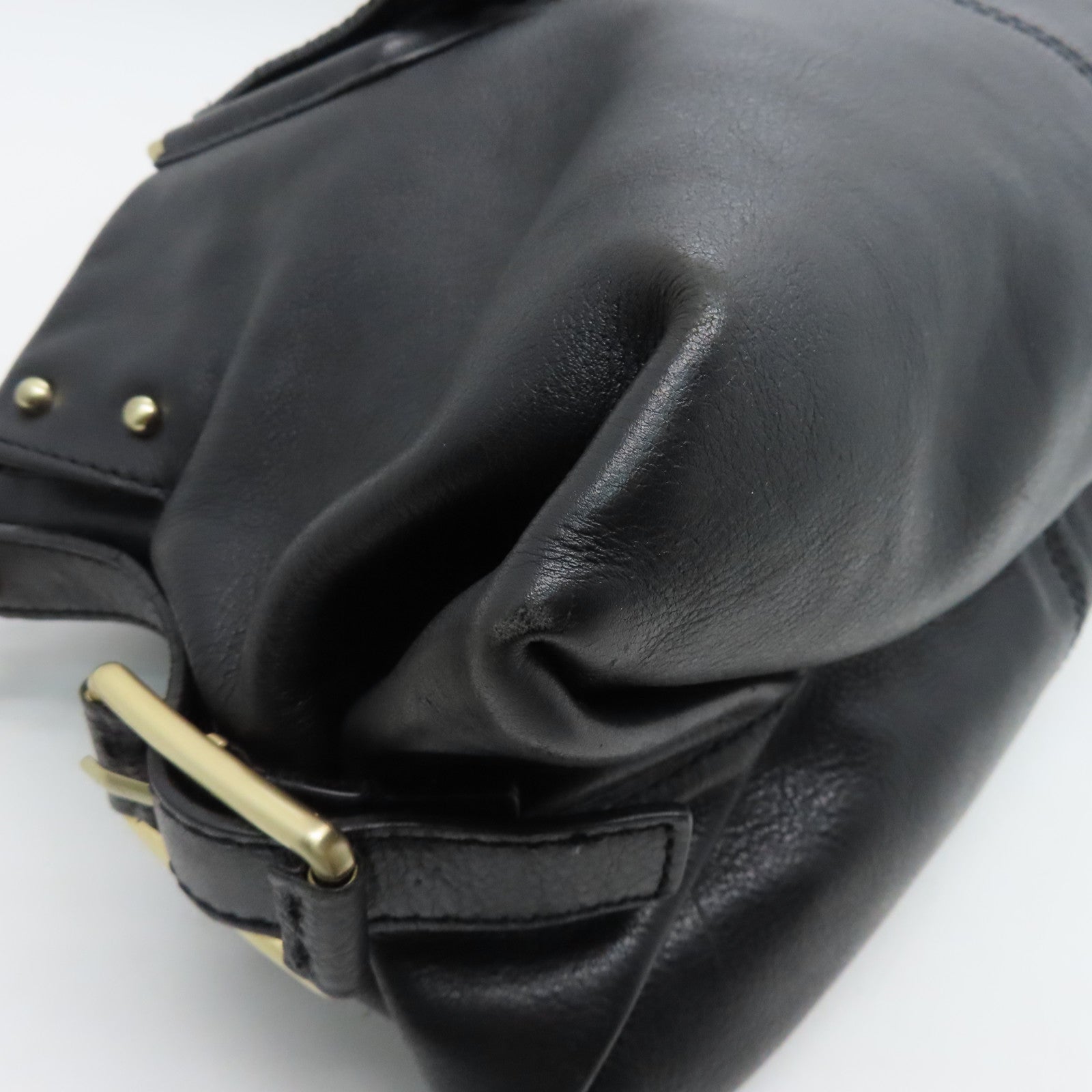 GIVENCHY Leather 2 Way Shoulder Bag Black