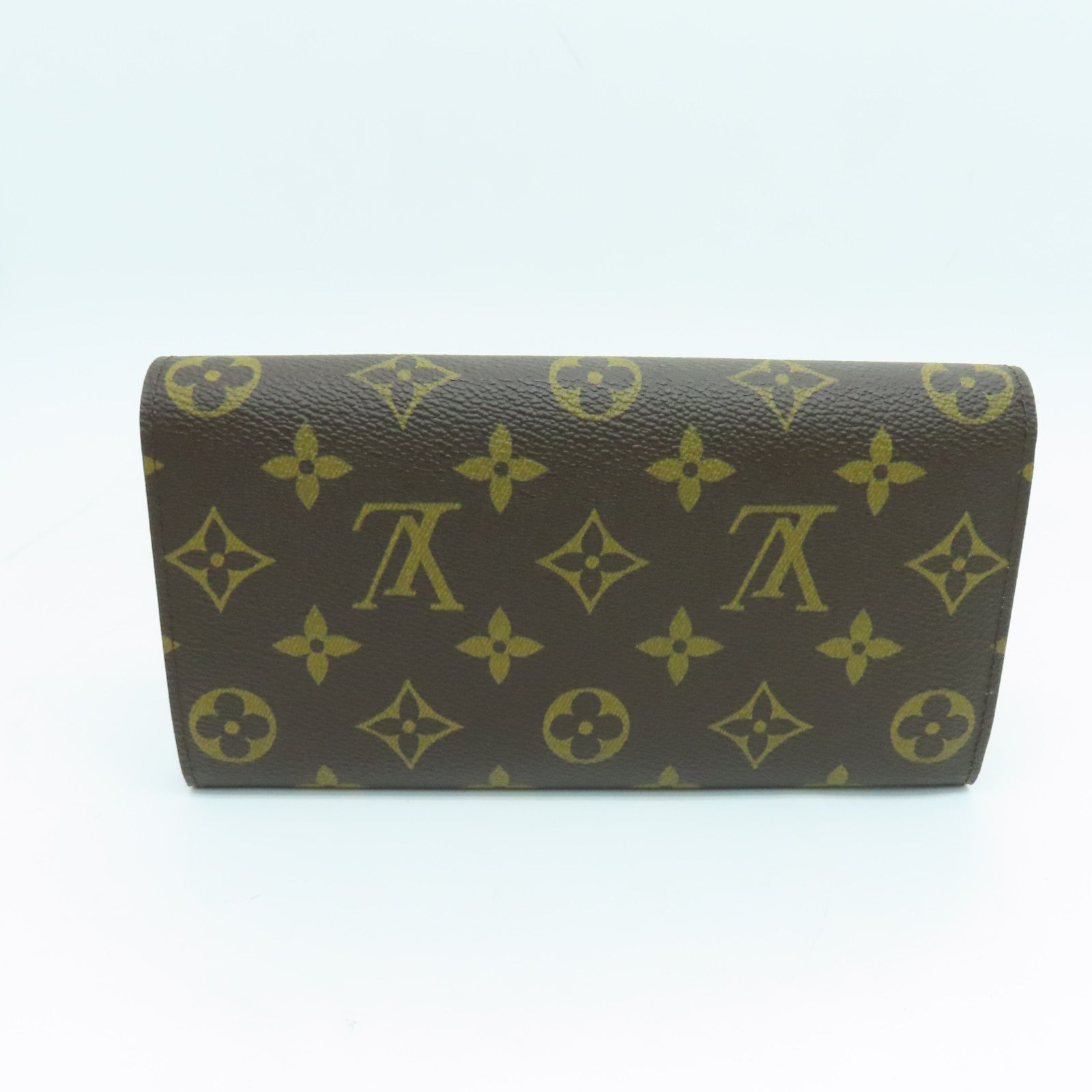 LOUIS VUITTON Monogram Long Wallet金扣長錢包啡色