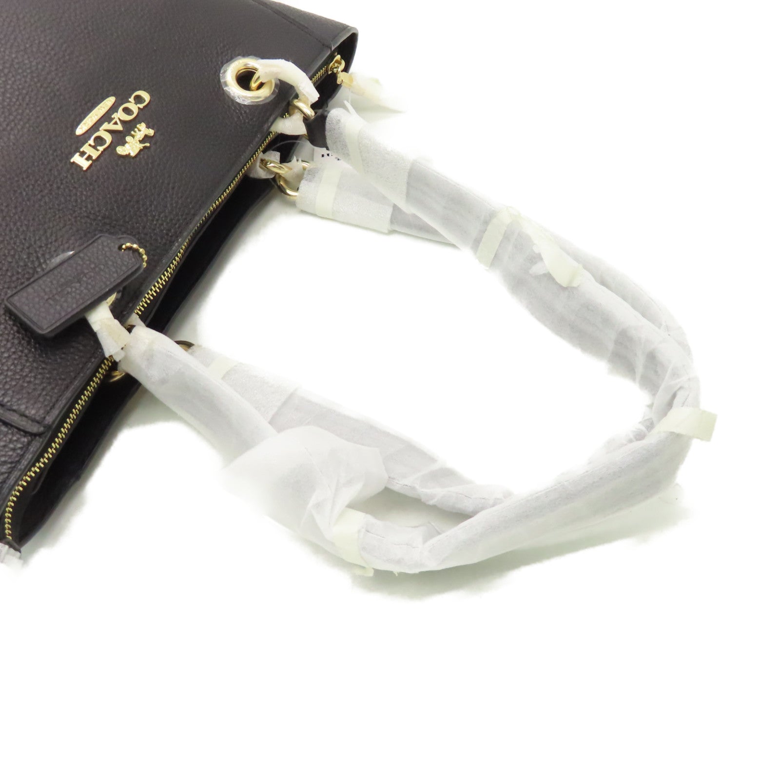 COACH 牛皮皮革Shoulder Bag肩背袋黑色