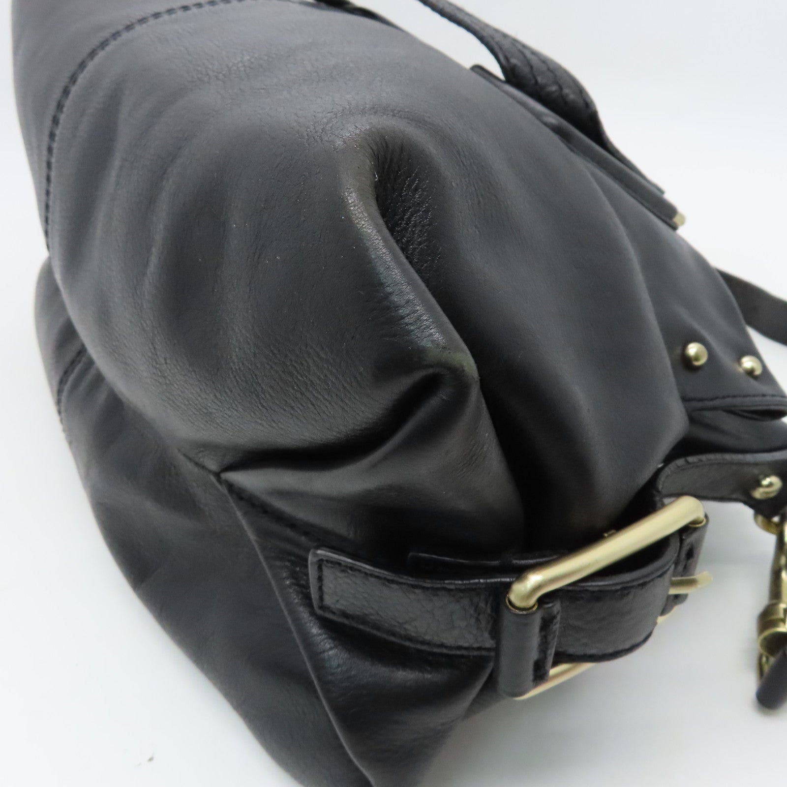 GIVENCHY Leather 2 Way Shoulder Bag Black