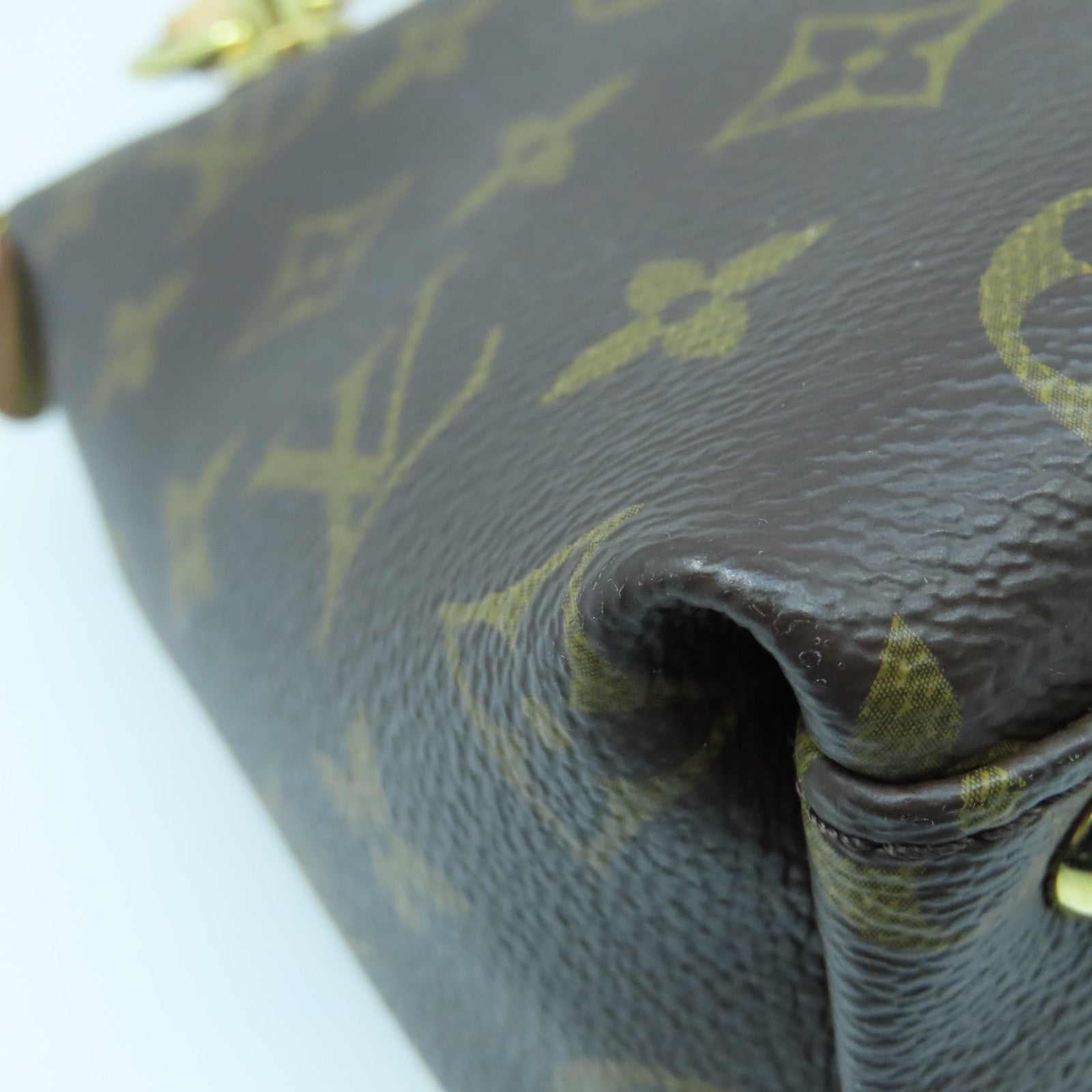 LOUIS VUITTON Monogram V Tote BB金扣手挽肩背兩用袋啡色/粉紅色