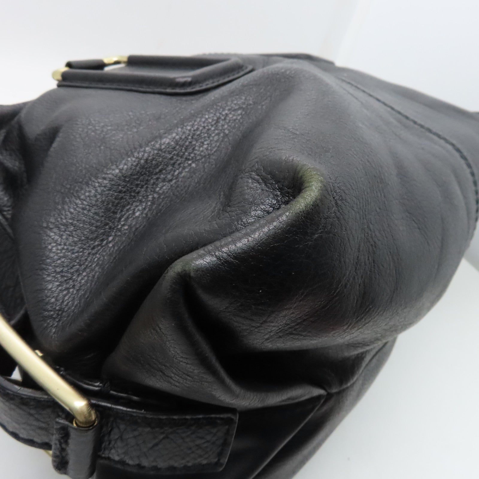 GIVENCHY Leather 2 Way Shoulder Bag Black