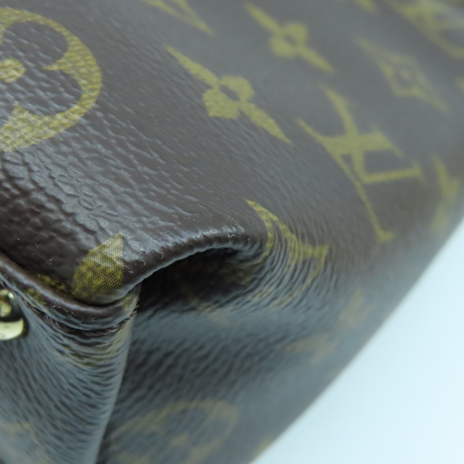 LOUIS VUITTON Monogram V Tote BB金扣手挽肩背兩用袋啡色/粉紅色