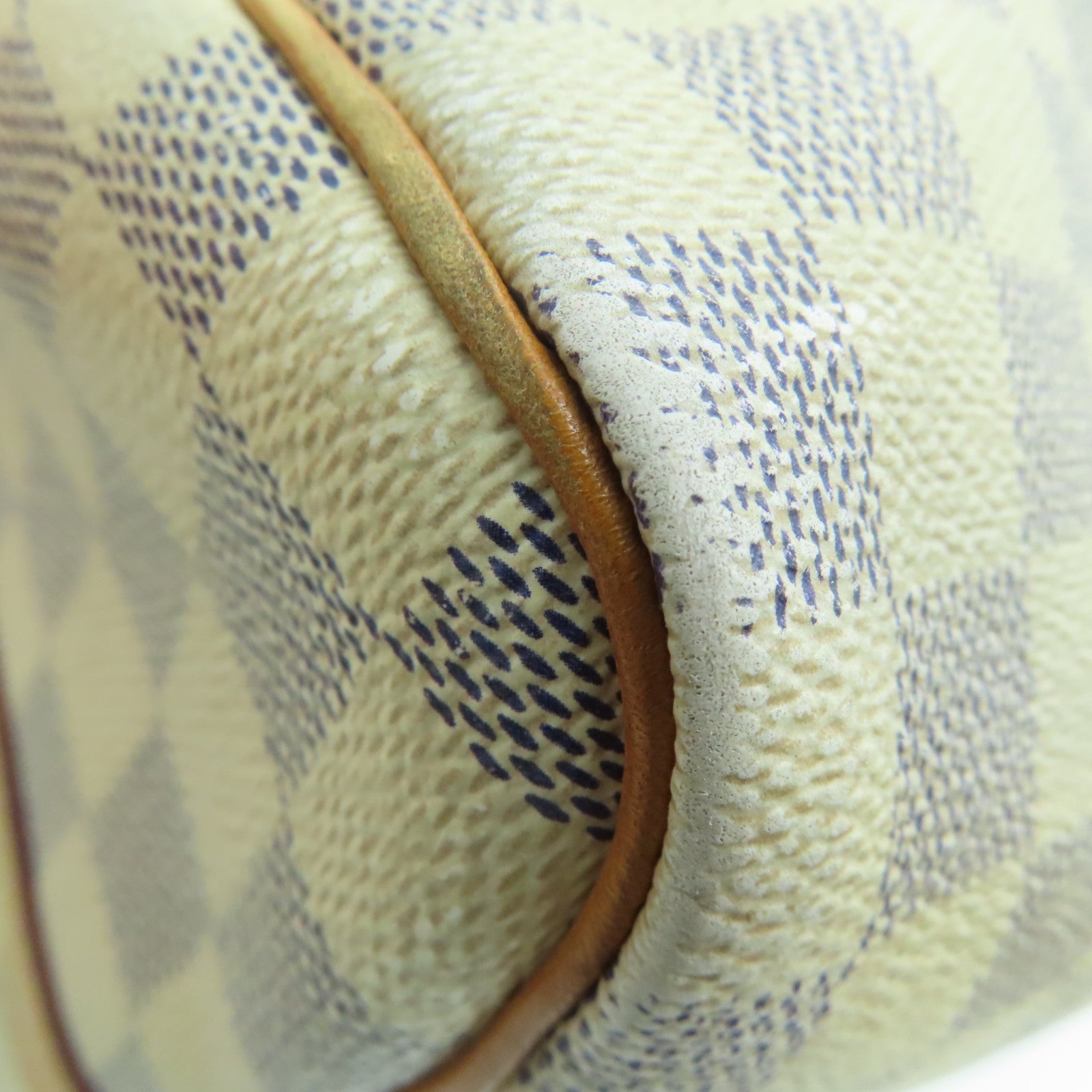 LOUIS VUITTON Damier Azur Speedy 30 Bandouliere金扣手挽肩背兩用袋白色