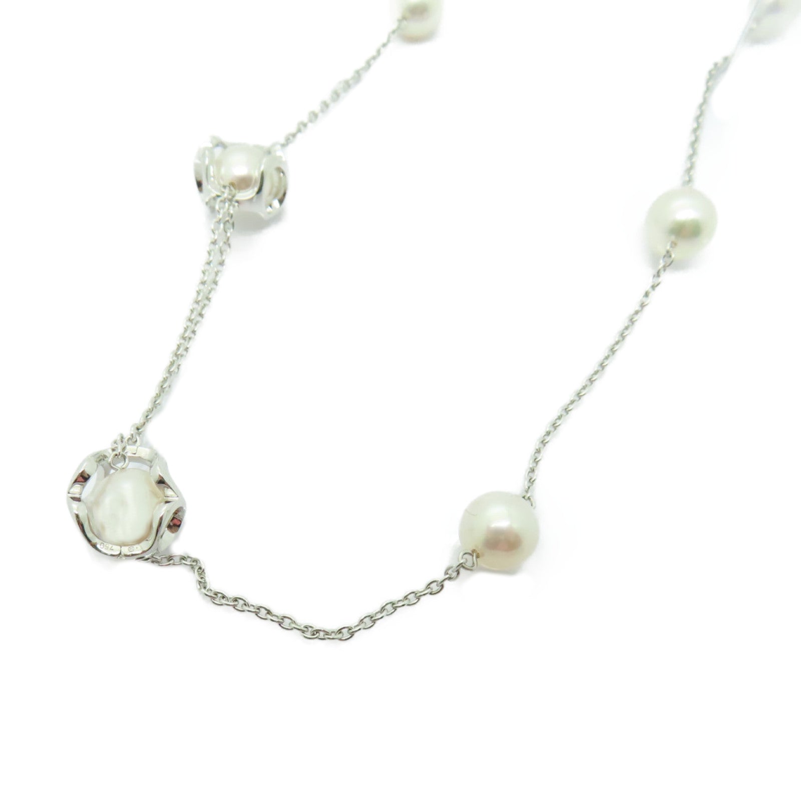 MIKIMOTO 18K白金Pearl Necklace珍珠項鍊