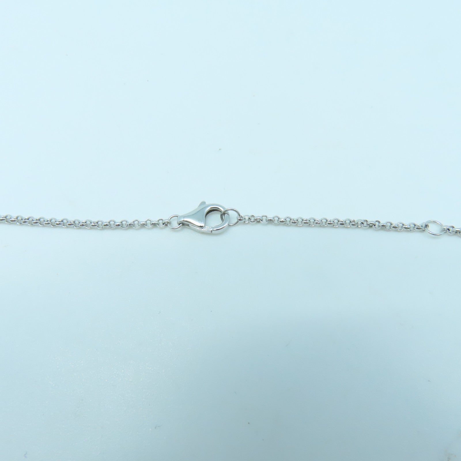 CARTIER 18K White Gold Agrase Diamond Necklace Necklace