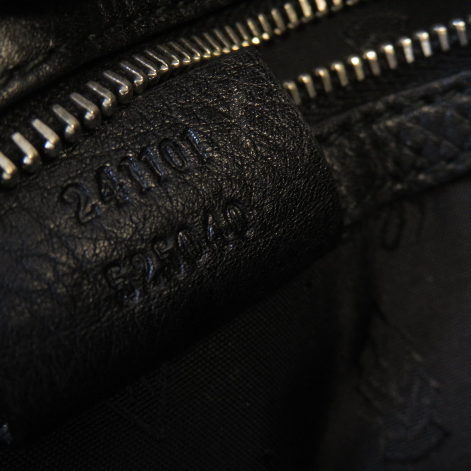 GUCCI 牛皮皮革/棉質Tote Bag銀扣手挽袋黑色