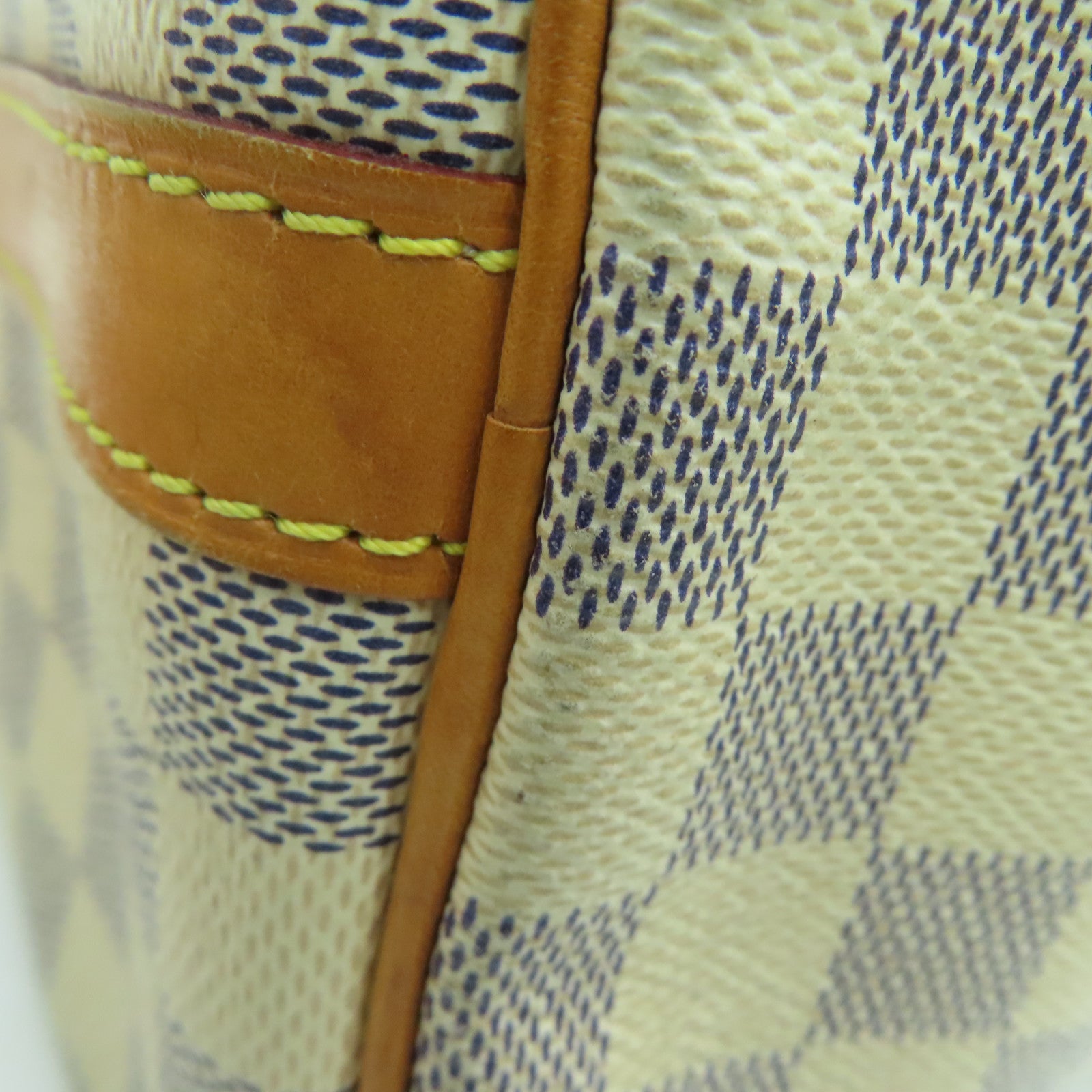 LOUIS VUITTON Damier Azur Speedy 30 Bandouliere金扣手挽肩背兩用袋白色