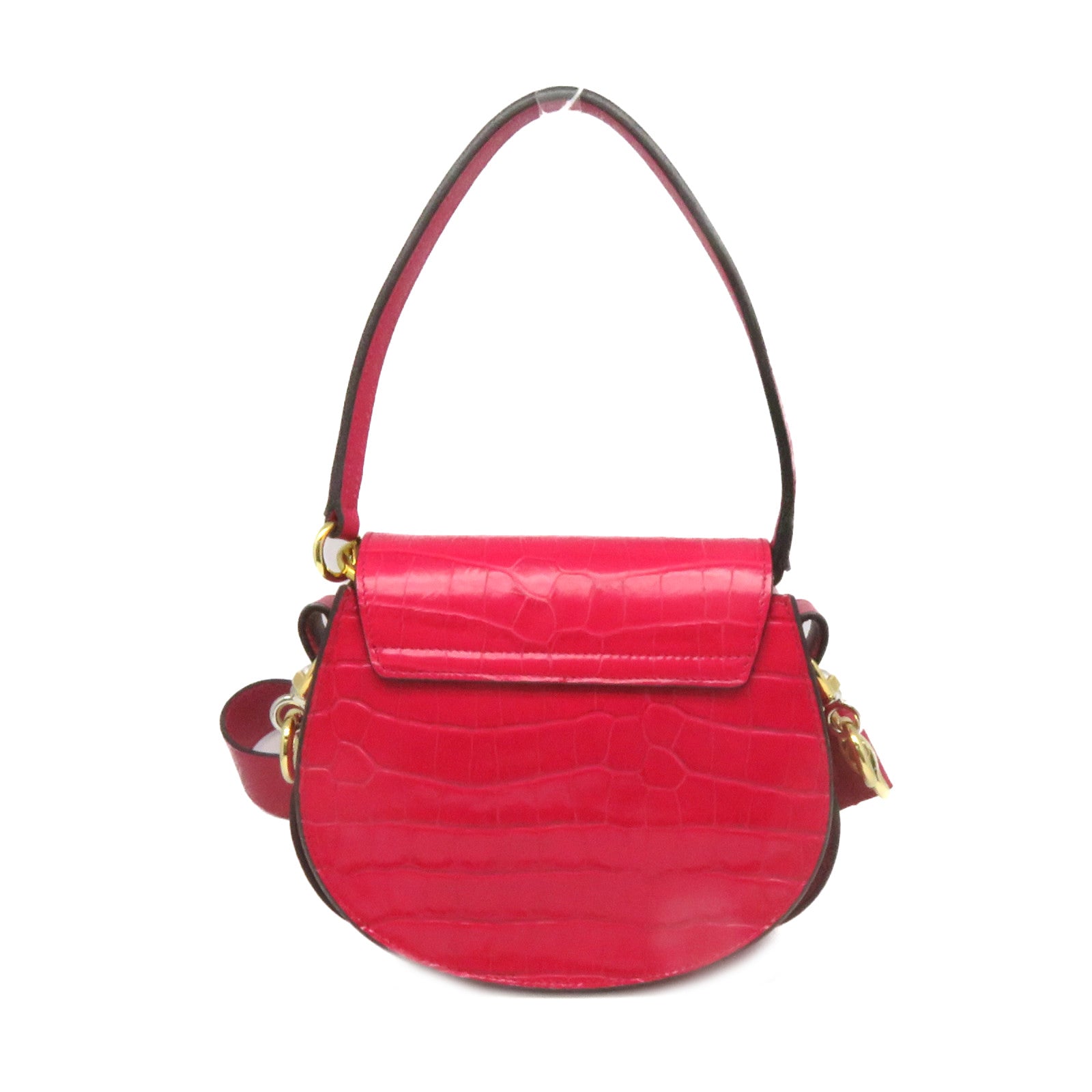 Chloe 牛皮皮革Tess Small 2Way Shoulder Bag手挽肩背两用袋跟紫红色