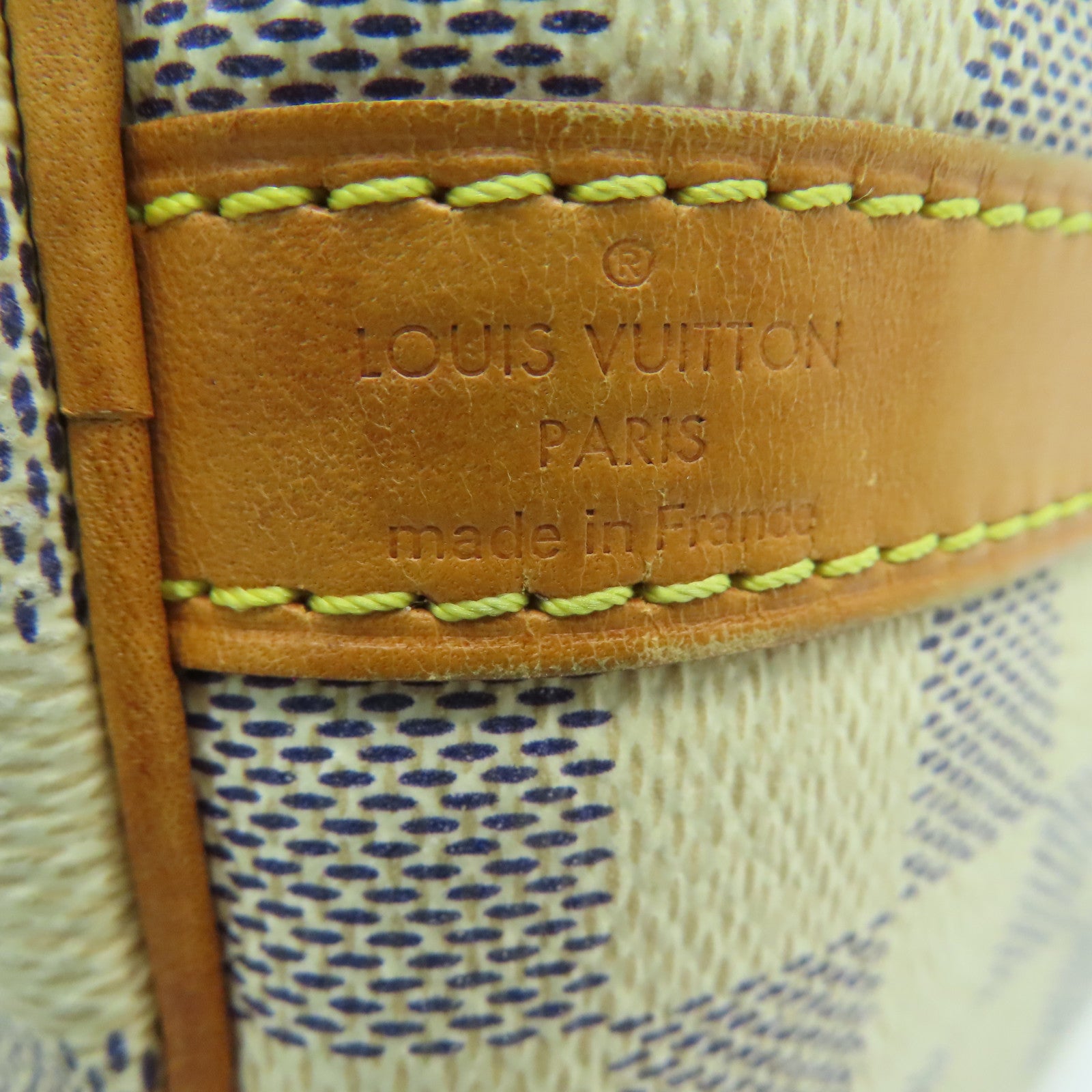 LOUIS VUITTON Damier Azur Speedy 30 Bandouliere金扣手挽肩背兩用袋白色