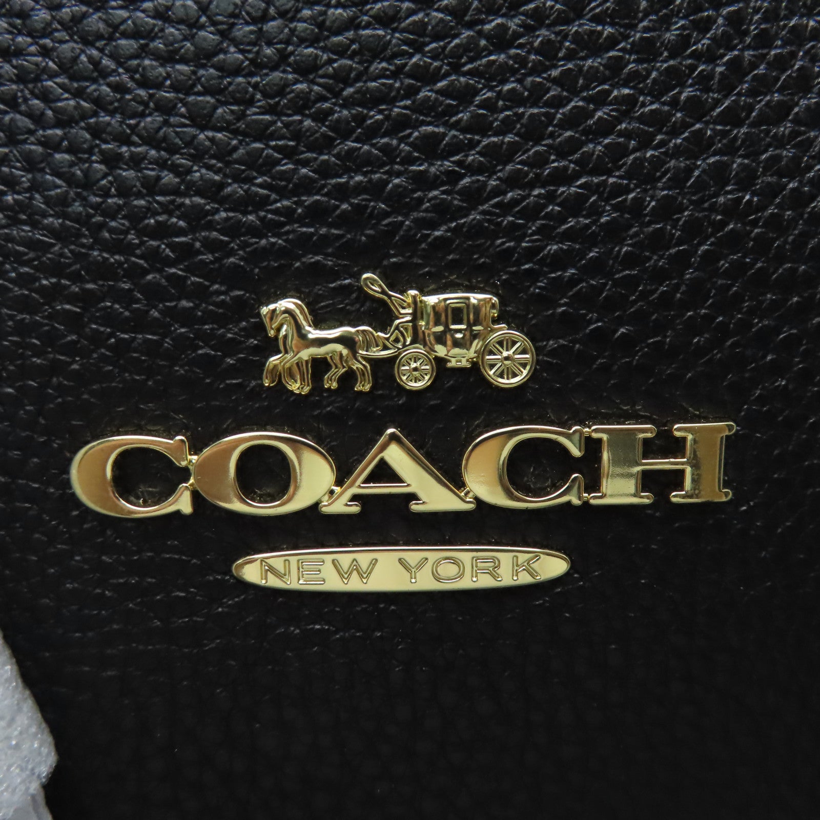 COACH 牛皮皮革Shoulder Bag肩背袋黑色