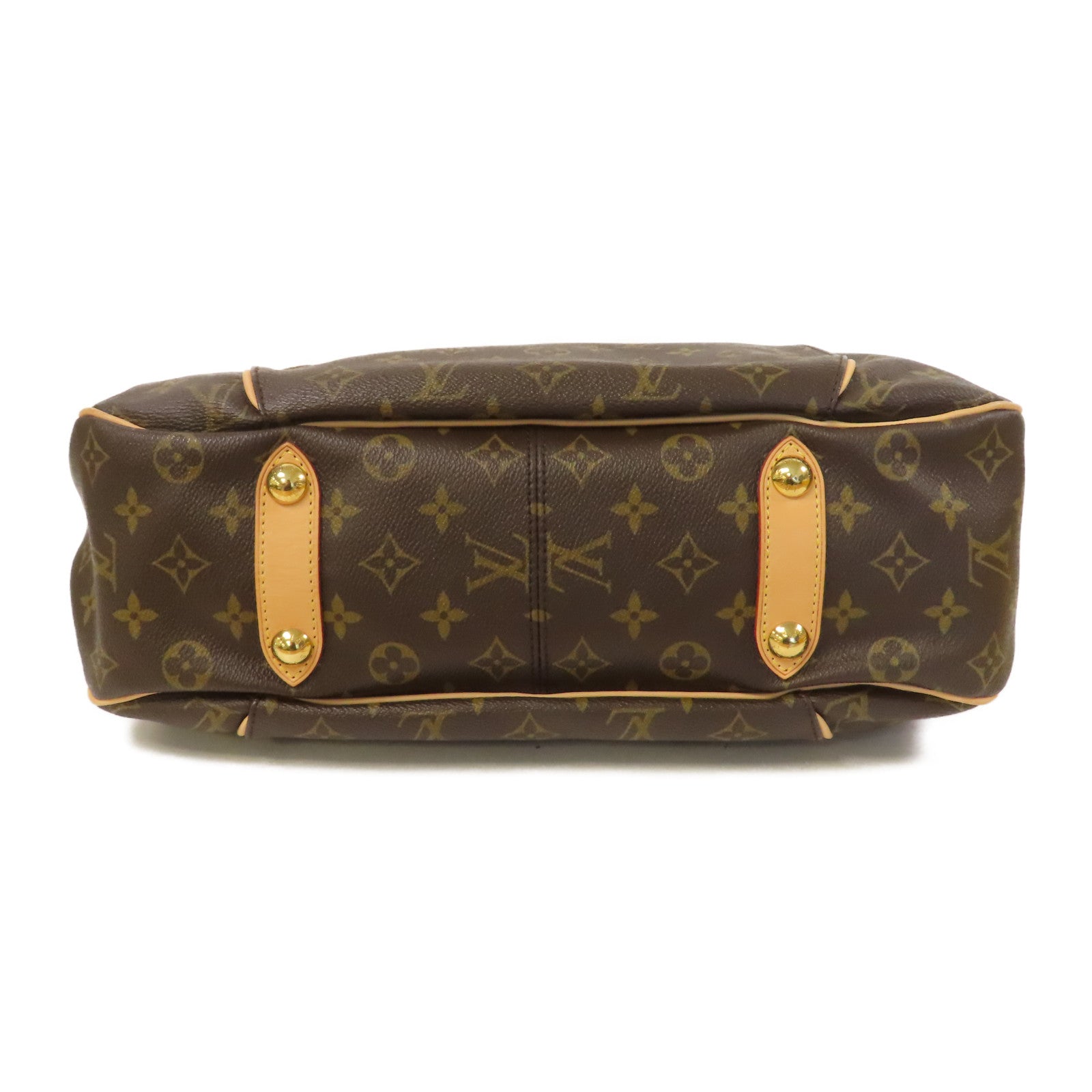 LOUIS VUITTON Monogram Galliera PM金扣肩背袋啡色
