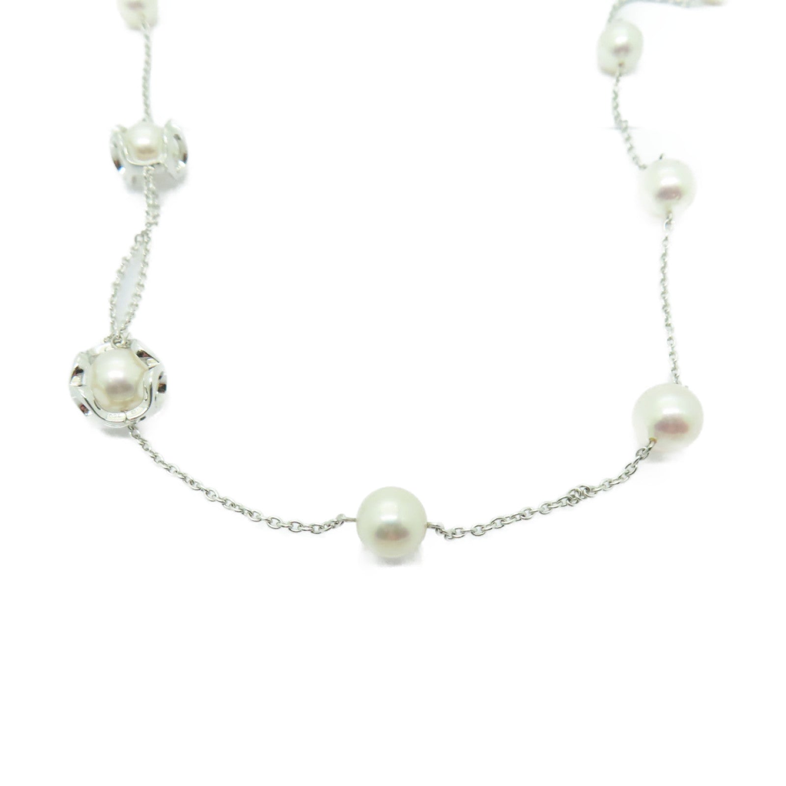 MIKIMOTO 18K白金Pearl Necklace珍珠項鍊