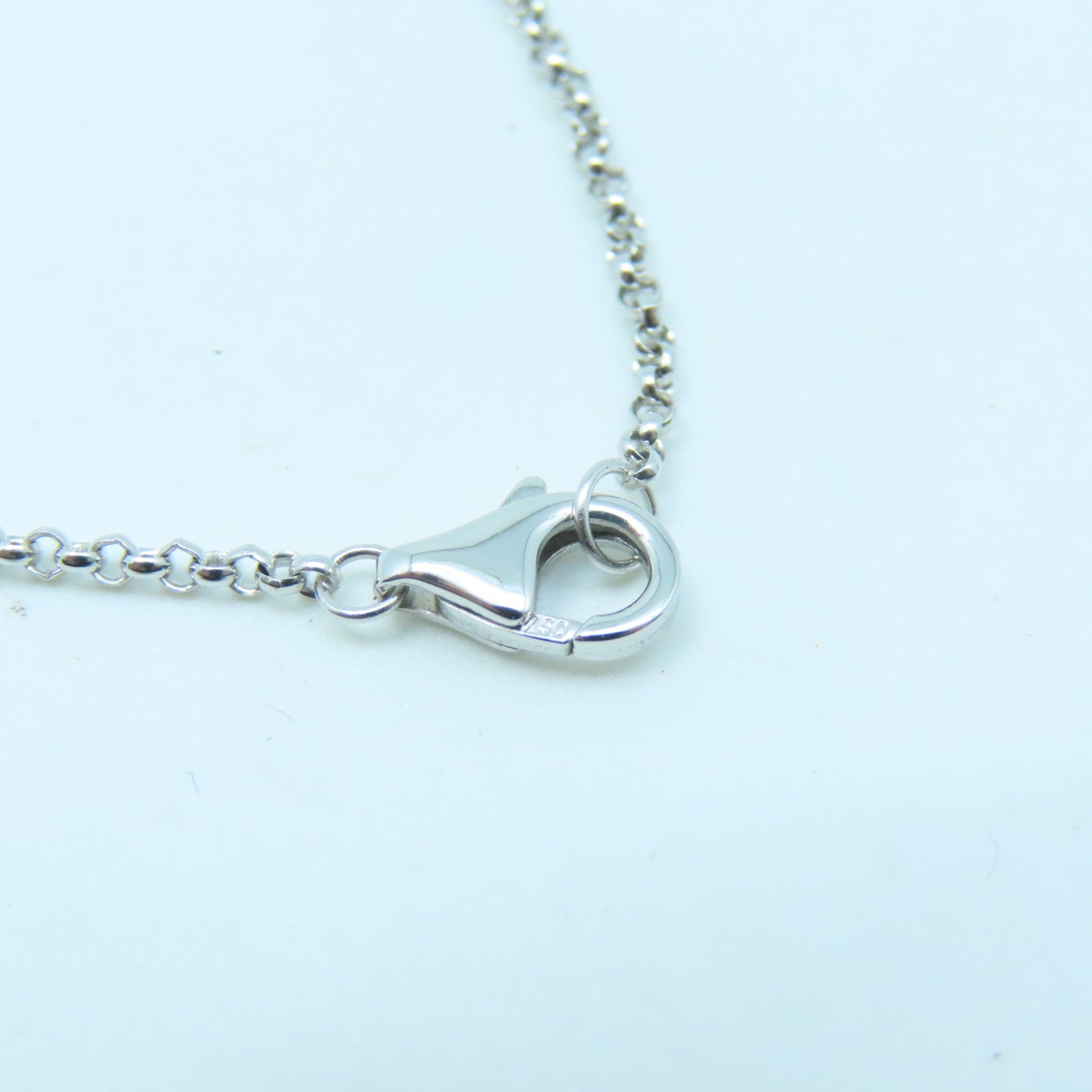 CARTIER 18K White Gold Agrase Diamond Necklace Necklace