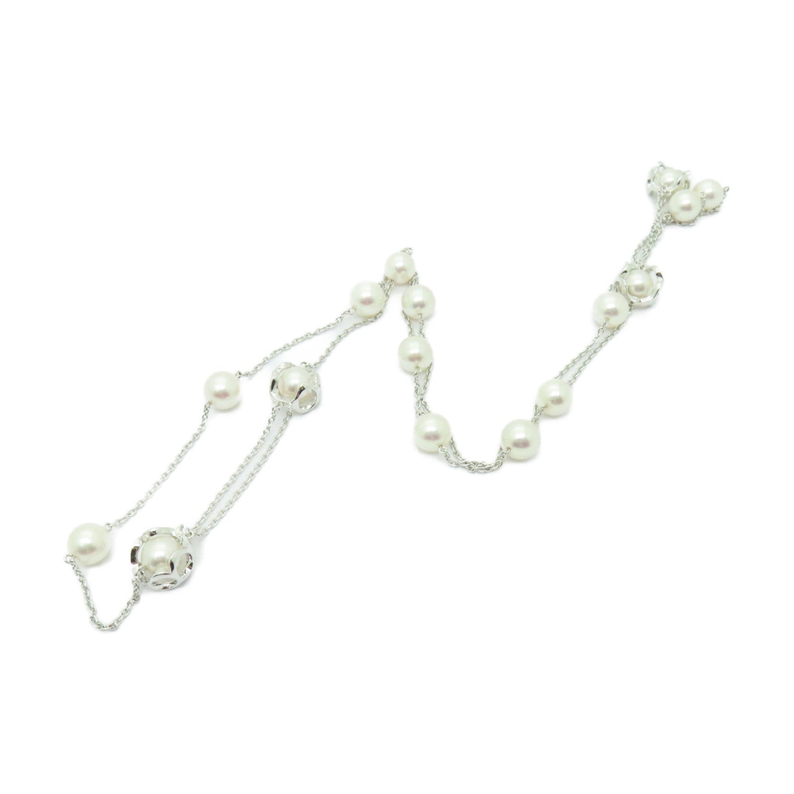 MIKIMOTO 18K白金Pearl Necklace珍珠項鍊