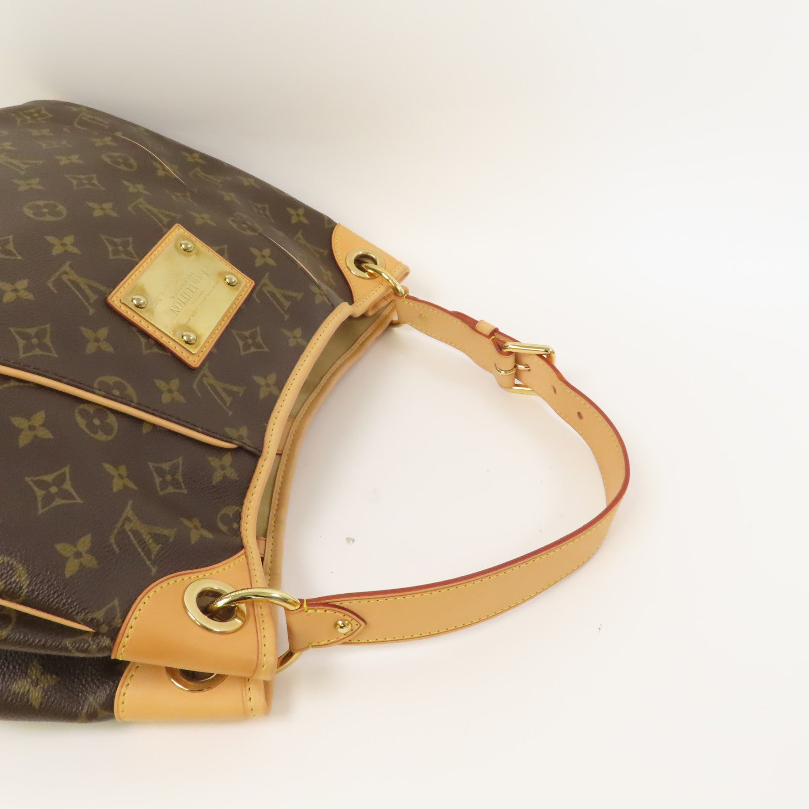 LOUIS VUITTON Monogram Galliera PM金扣肩背袋啡色