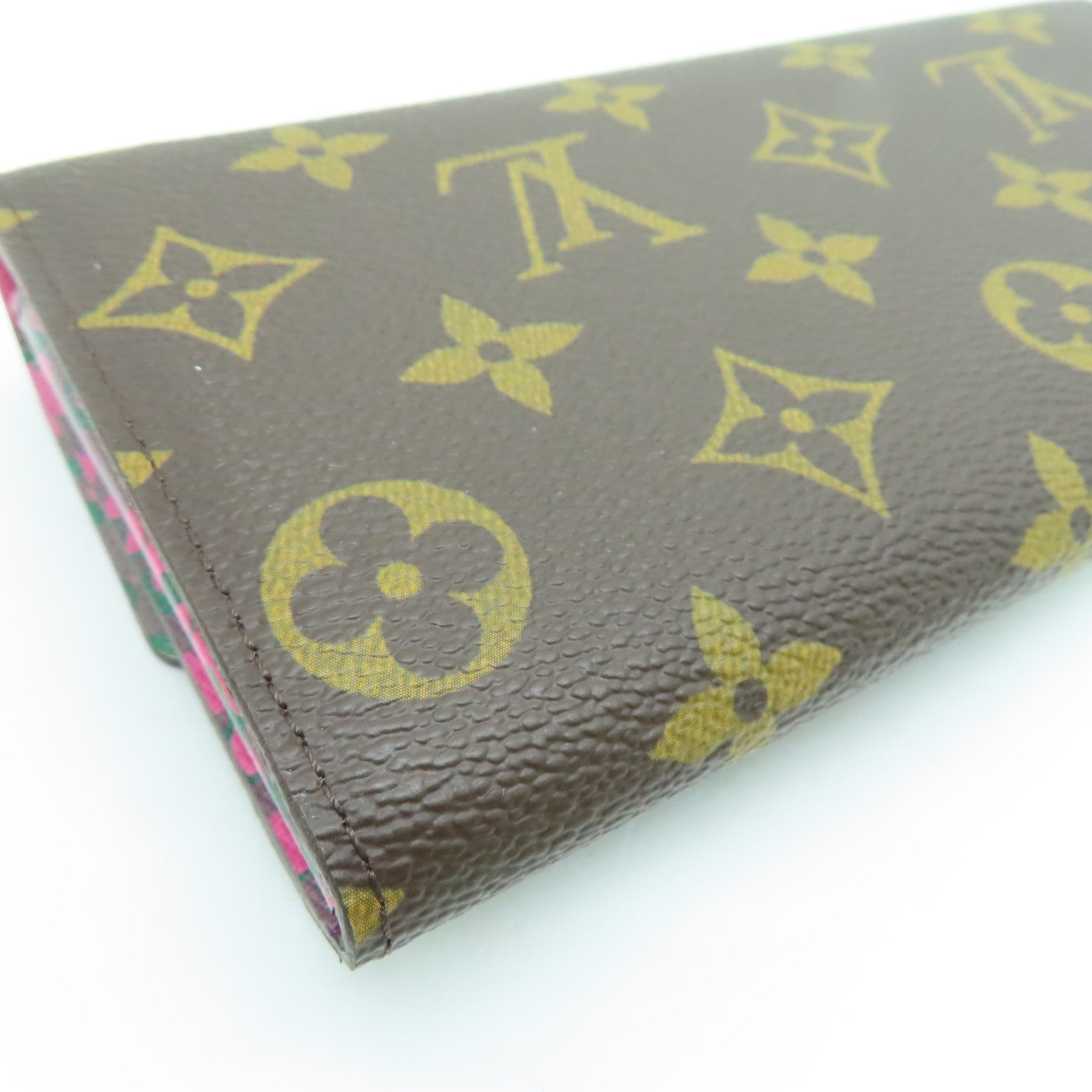 LOUIS VUITTON Monogram Long Wallet金扣長錢包啡色