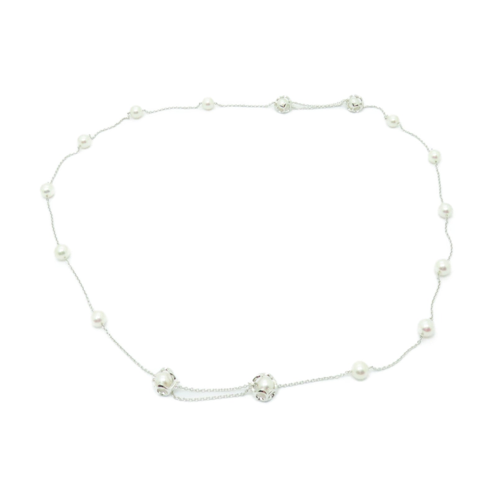 MIKIMOTO 18K白金Pearl Necklace珍珠項鍊