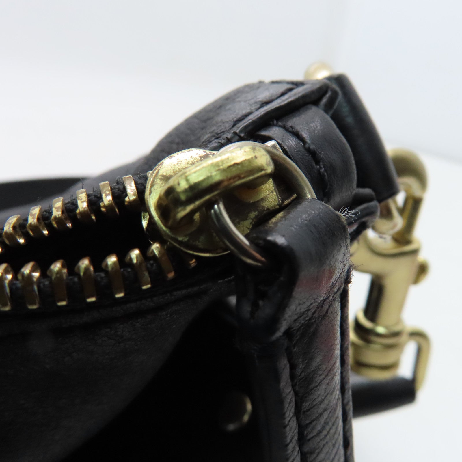 GIVENCHY Leather 2 Way Shoulder Bag Black