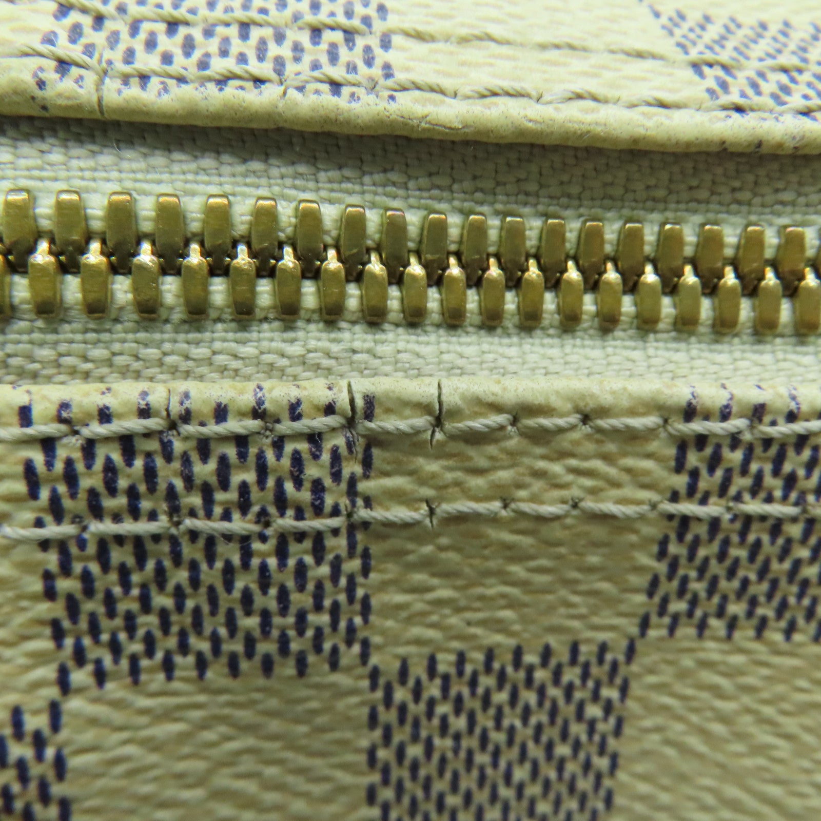 LOUIS VUITTON Damier Azur Speedy 30 Bandouliere金扣手挽肩背兩用袋白色