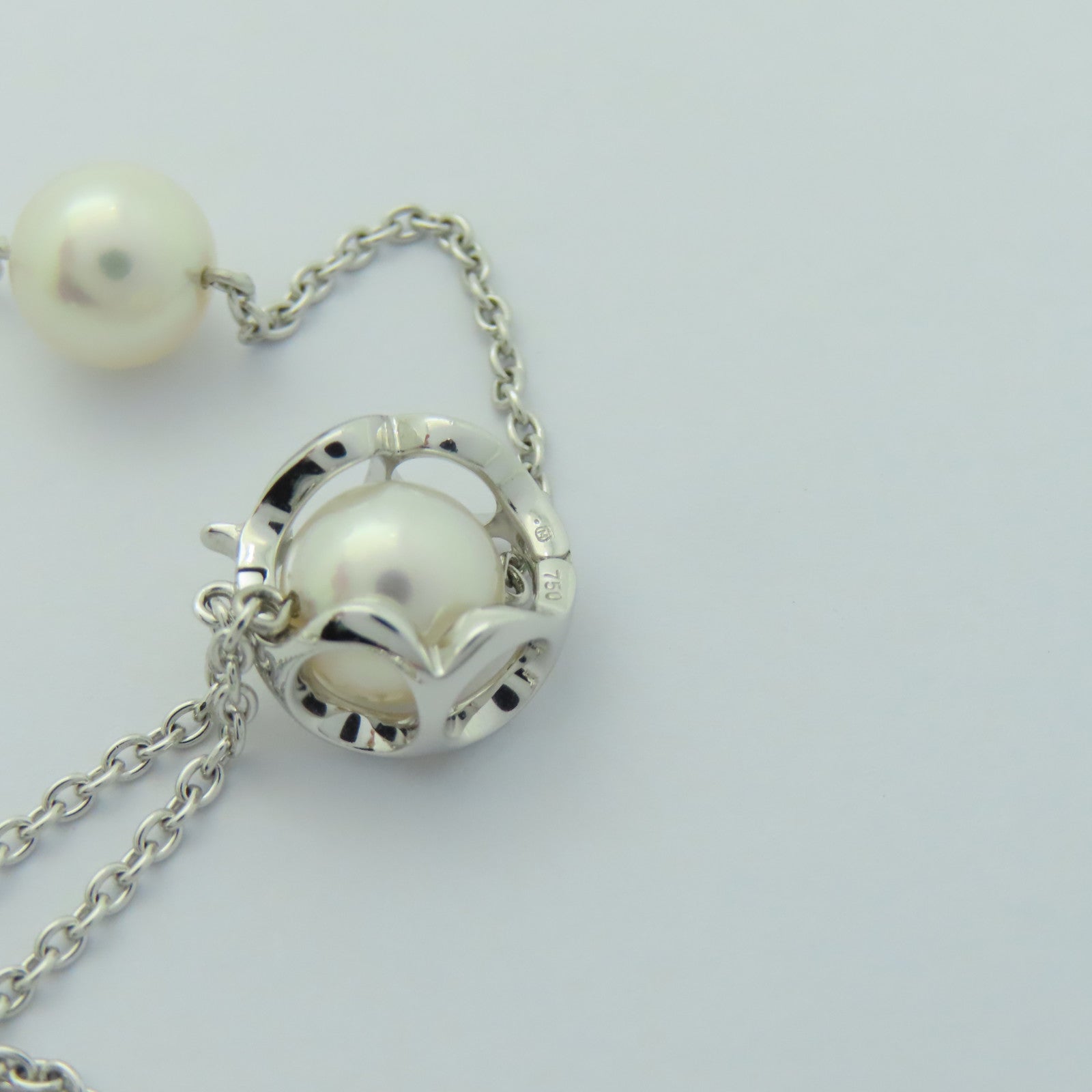 MIKIMOTO 18K白金Pearl Necklace珍珠項鍊