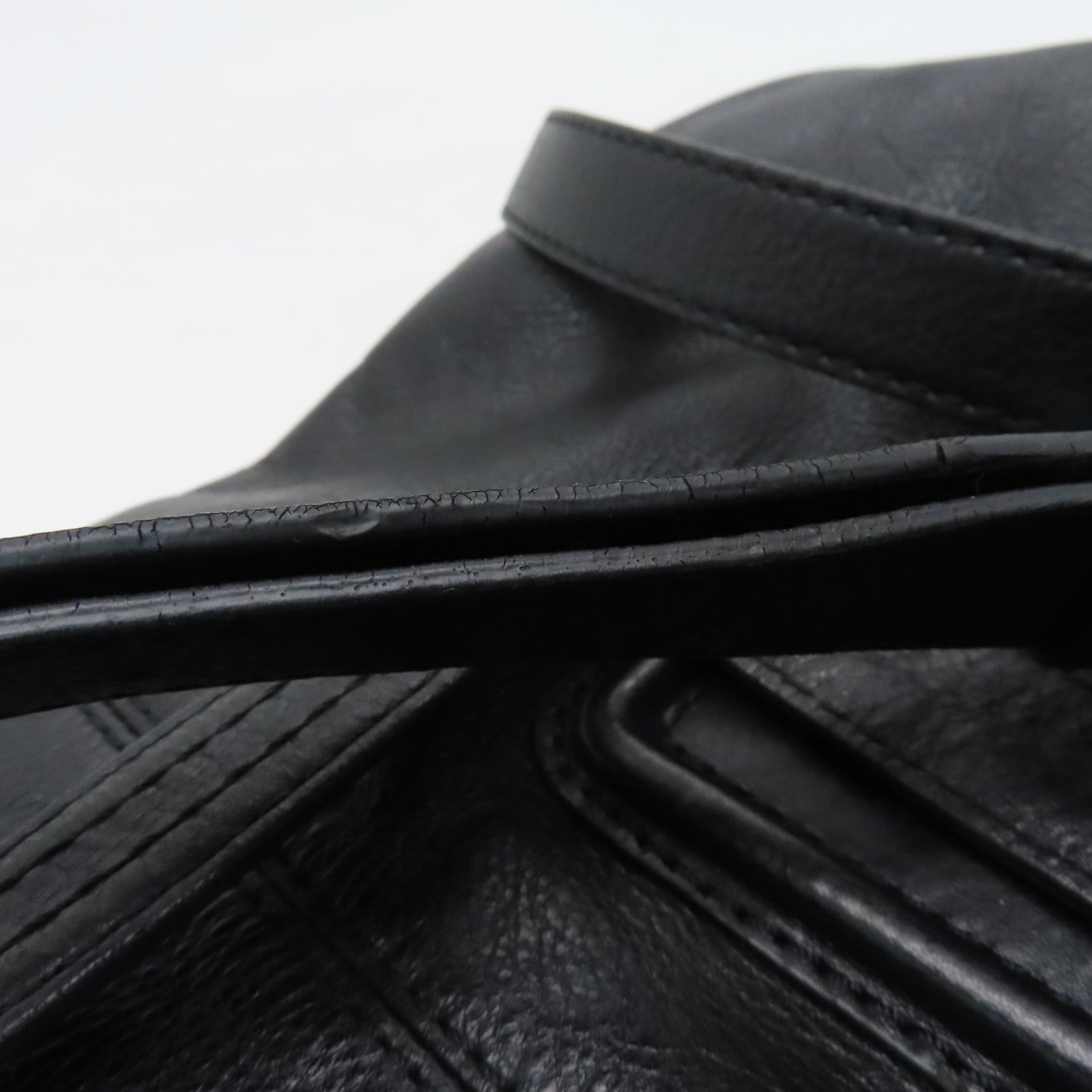 GIVENCHY Leather 2 Way Shoulder Bag Black