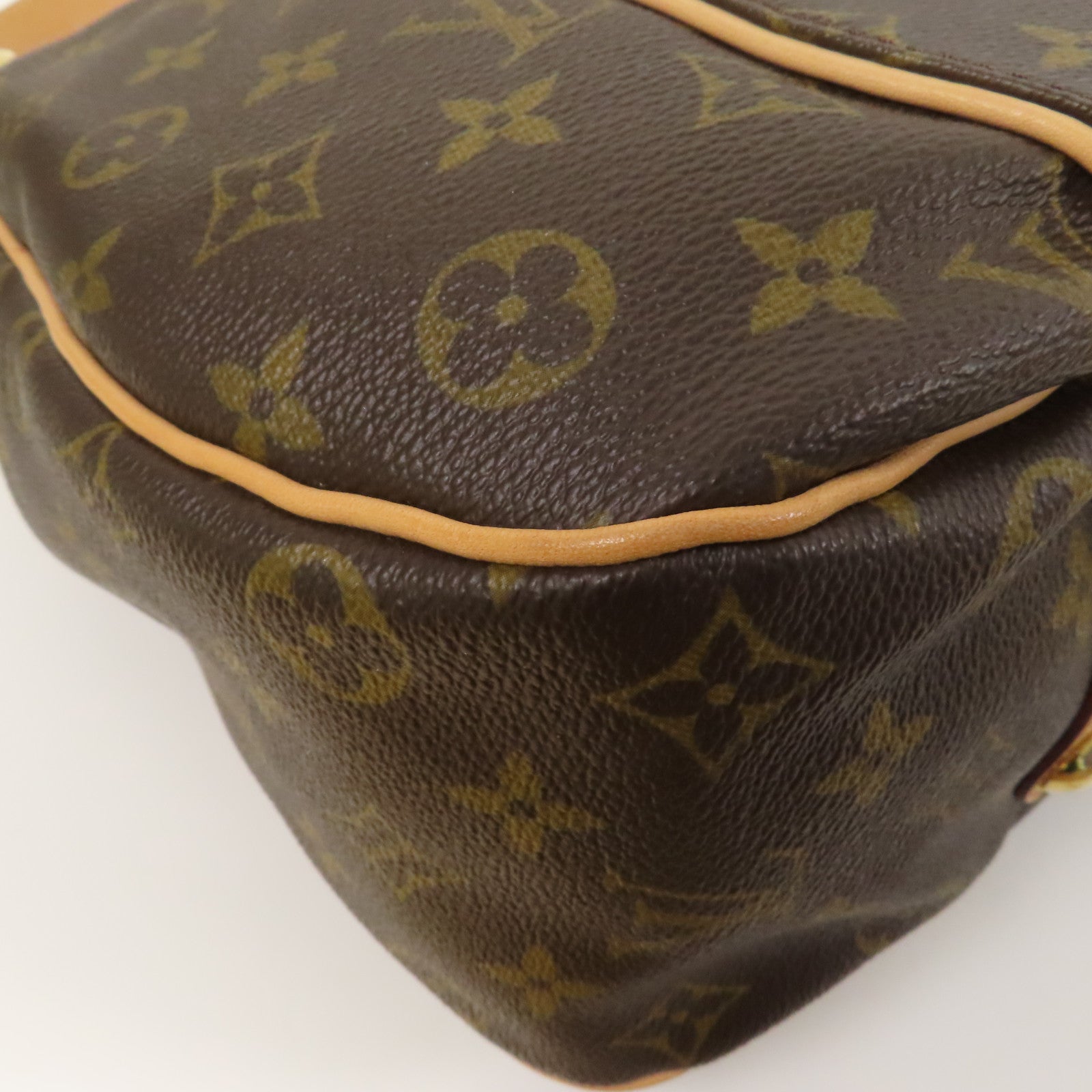 LOUIS VUITTON Monogram Galliera PM金扣肩背袋啡色