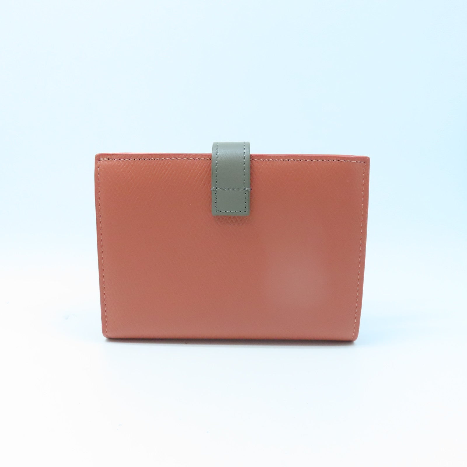 CELINE 【激減優惠】牛皮皮革Wallet金扣錢包粉紅色灰色