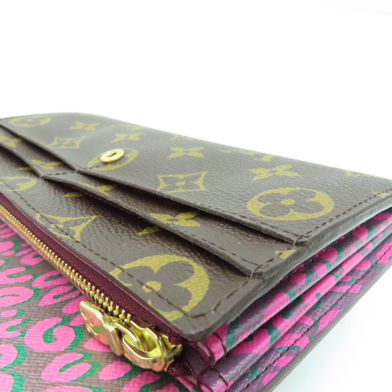 LOUIS VUITTON Monogram Long Wallet金扣長錢包啡色