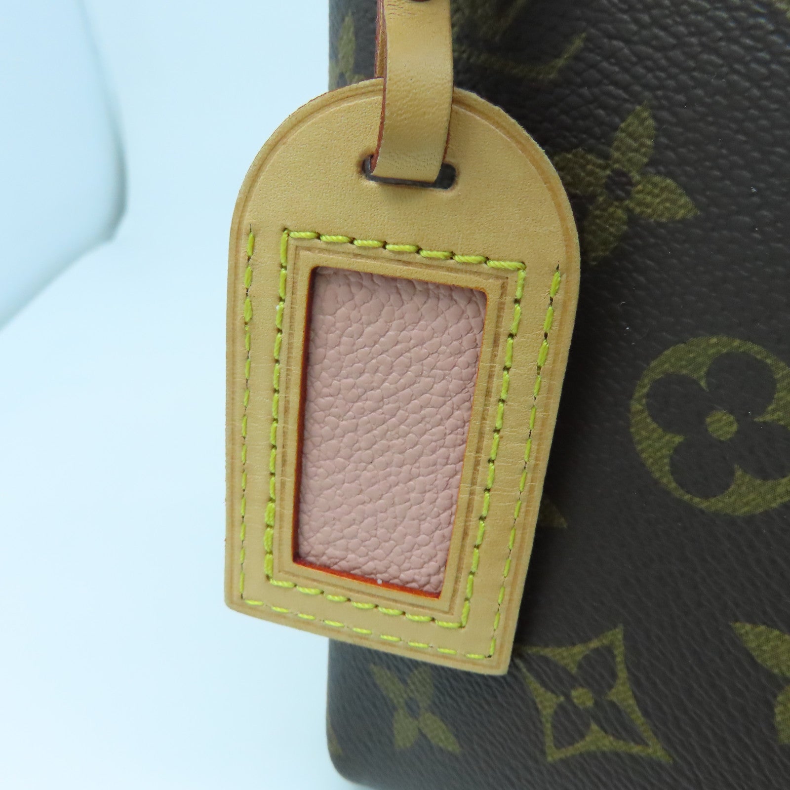 LOUIS VUITTON Monogram V Tote BB金扣手挽肩背兩用袋啡色/粉紅色