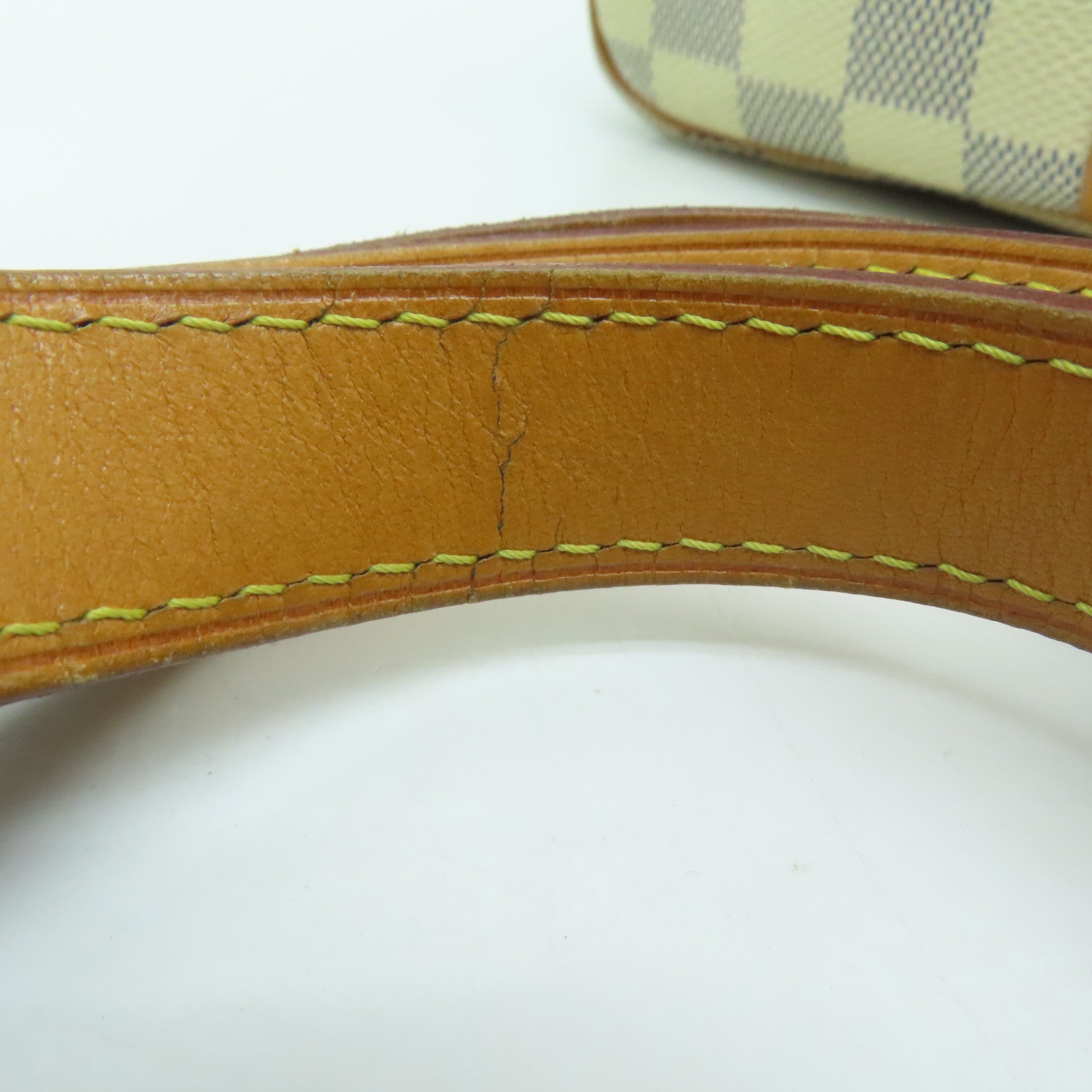 LOUIS VUITTON Damier Azur Speedy 30 Bandouliere金扣手挽肩背兩用袋白色