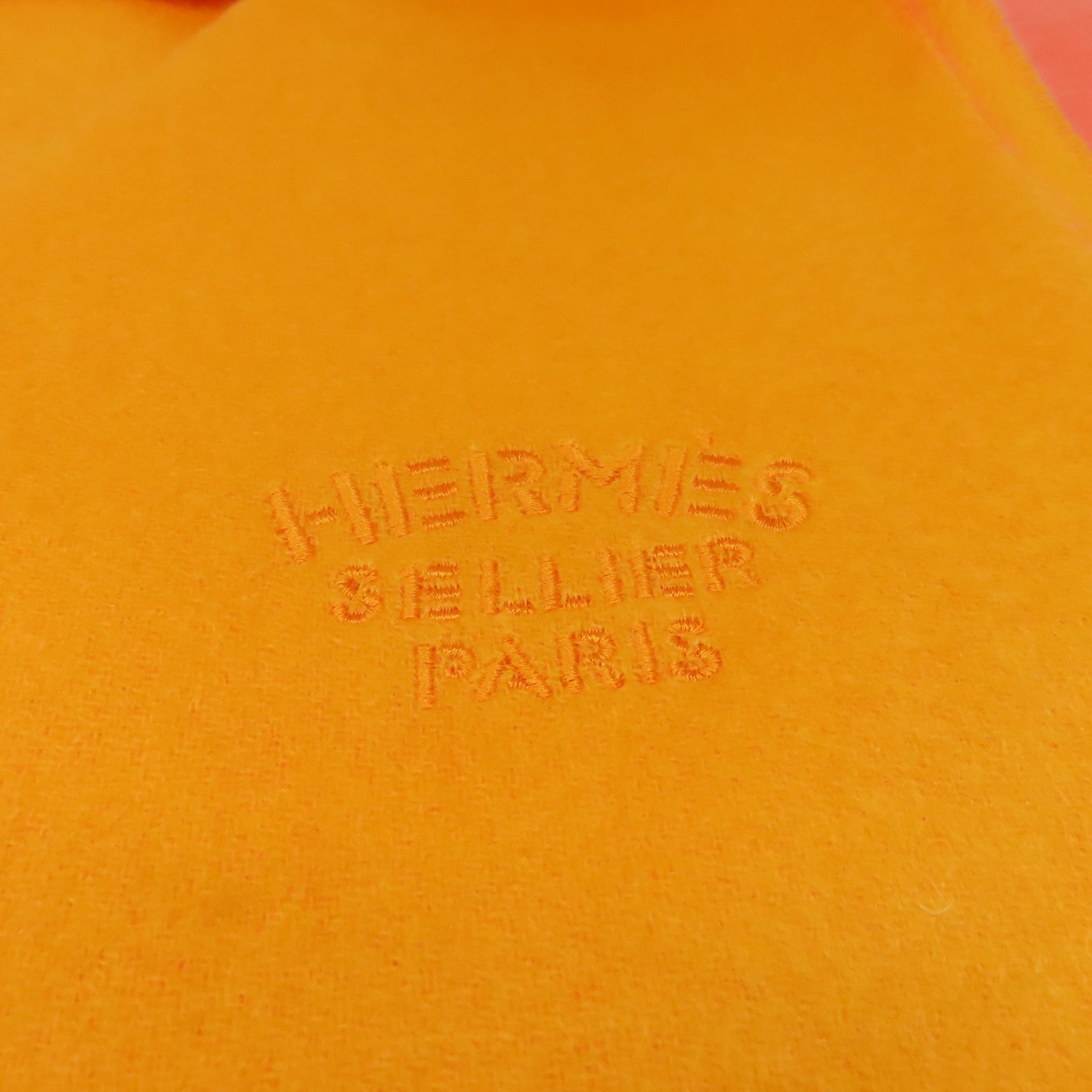 HERMES 【激減優惠】羊絨Cashmere Scarf圍巾橙色