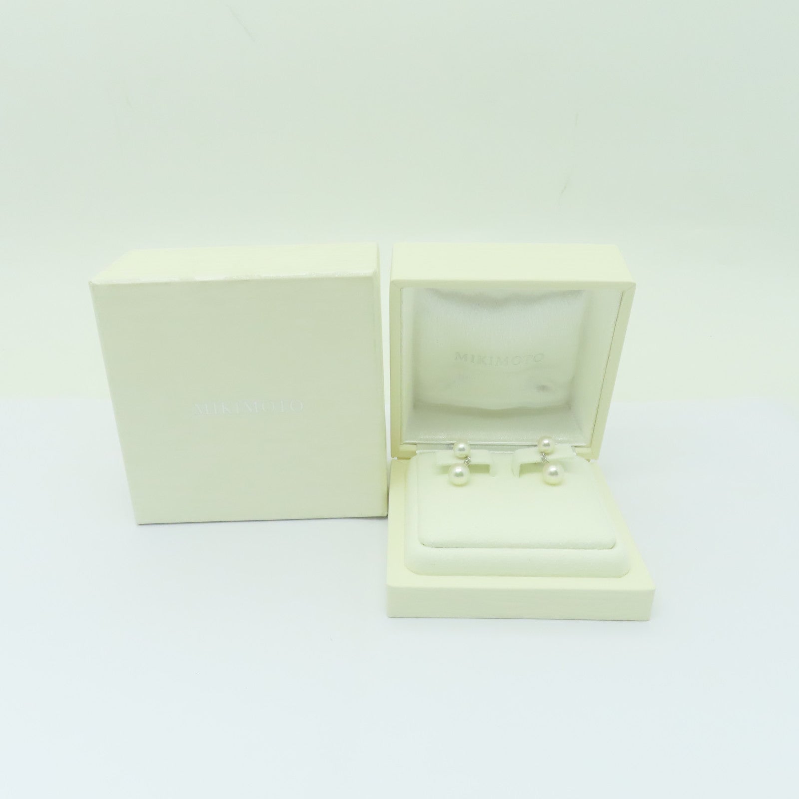 MIKIMOTO 18K白金Pearl Earrings珍珠項鍊