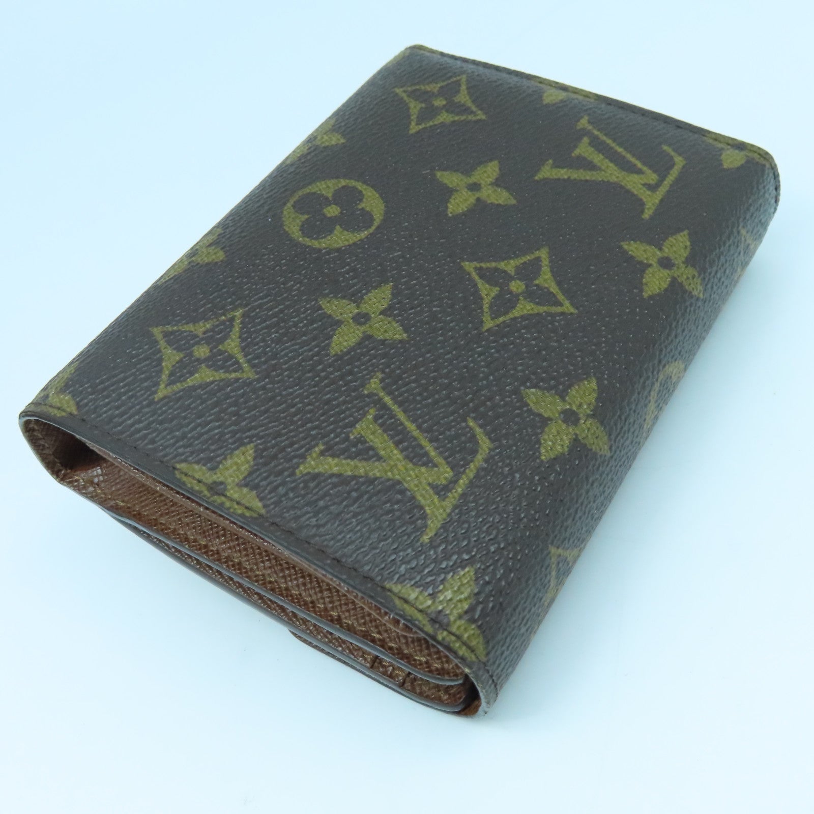 LOUIS VUITTON Monogram Joey Geldborse Wallet金扣錢包啡色