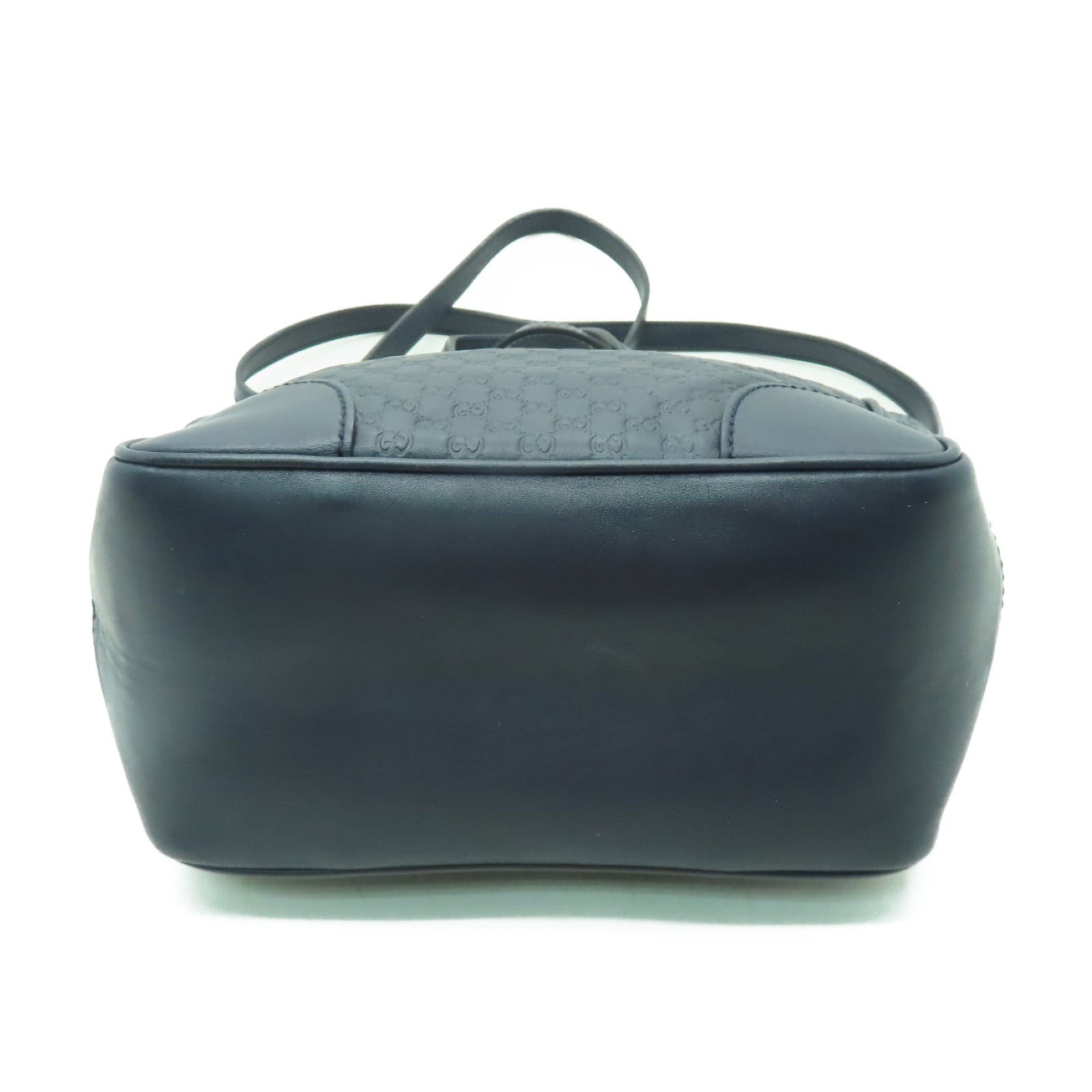 GUCCI 牛皮皮革2 Way Shoulder金扣手挽肩背兩用袋深藍色