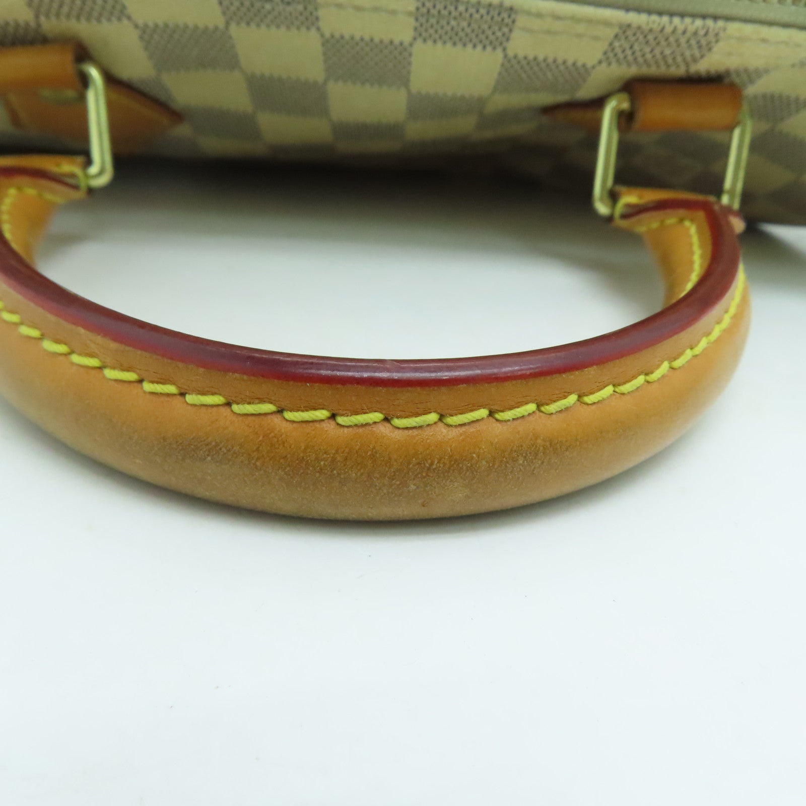 LOUIS VUITTON Damier Azur Speedy 30 Bandouliere金扣手挽肩背兩用袋白色