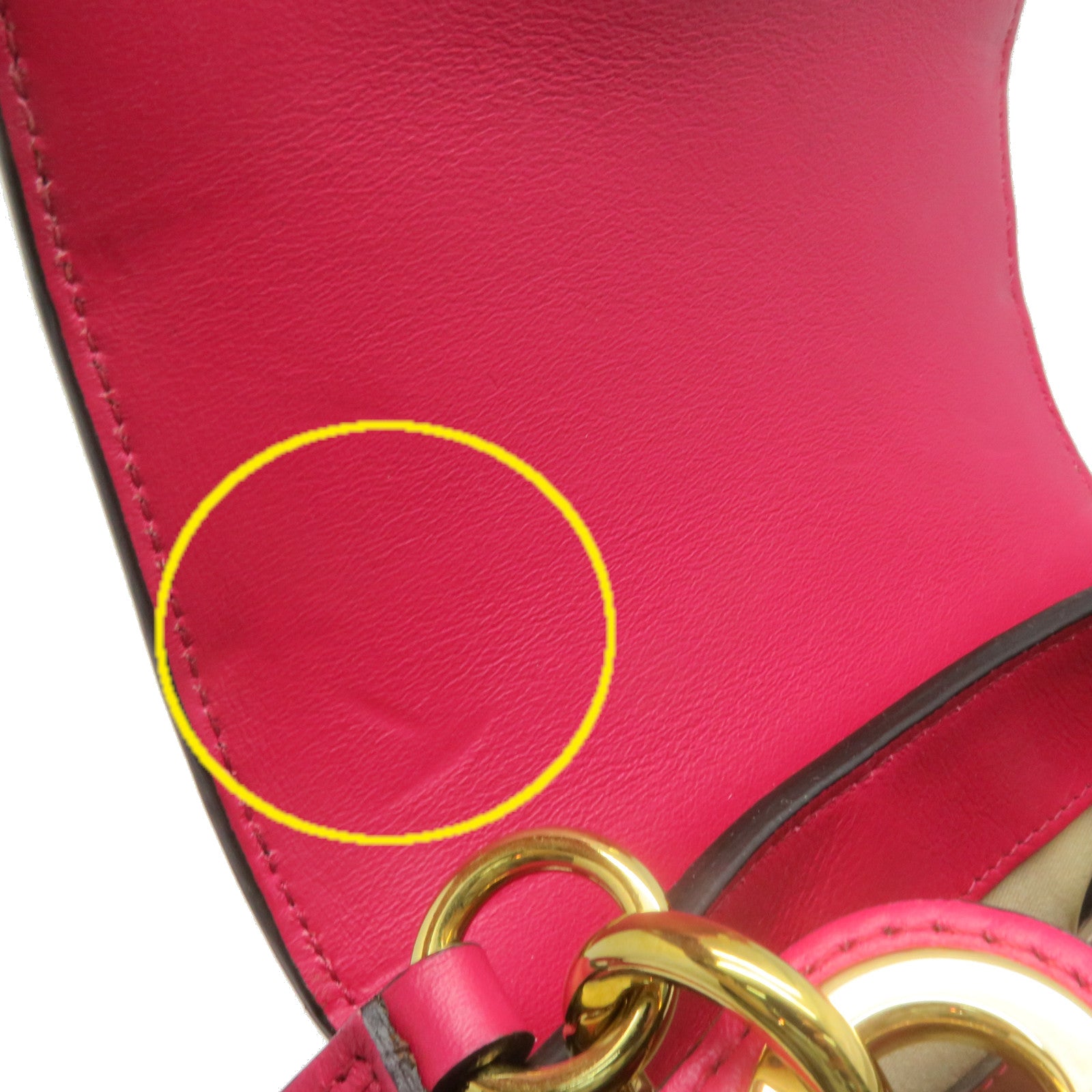 Chloe 牛皮皮革Tess Small 2Way Shoulder Bag手挽肩背两用袋跟紫红色