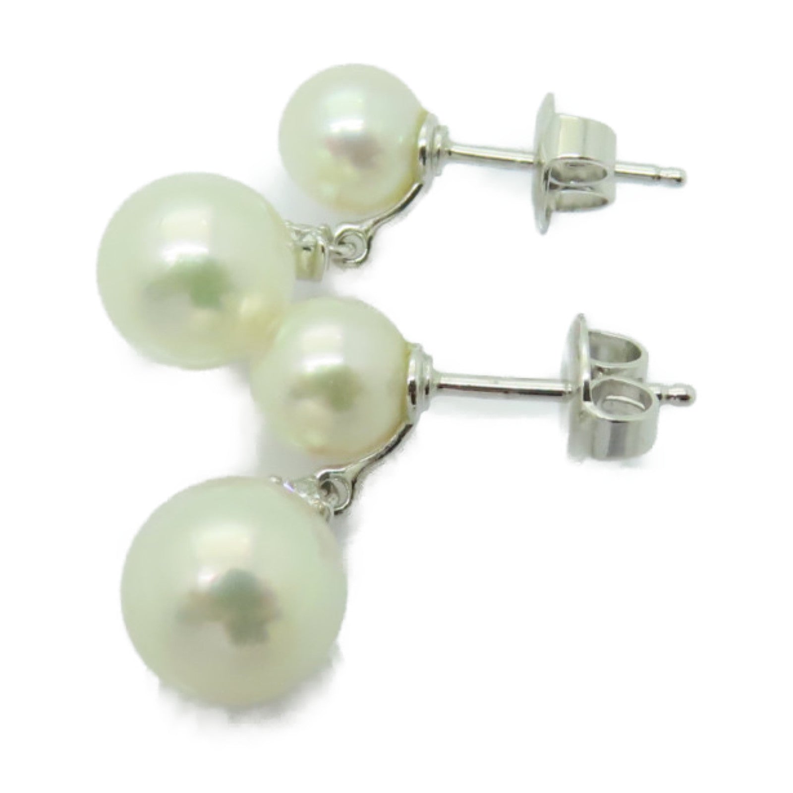 MIKIMOTO 18K白金Pearl Earrings珍珠項鍊